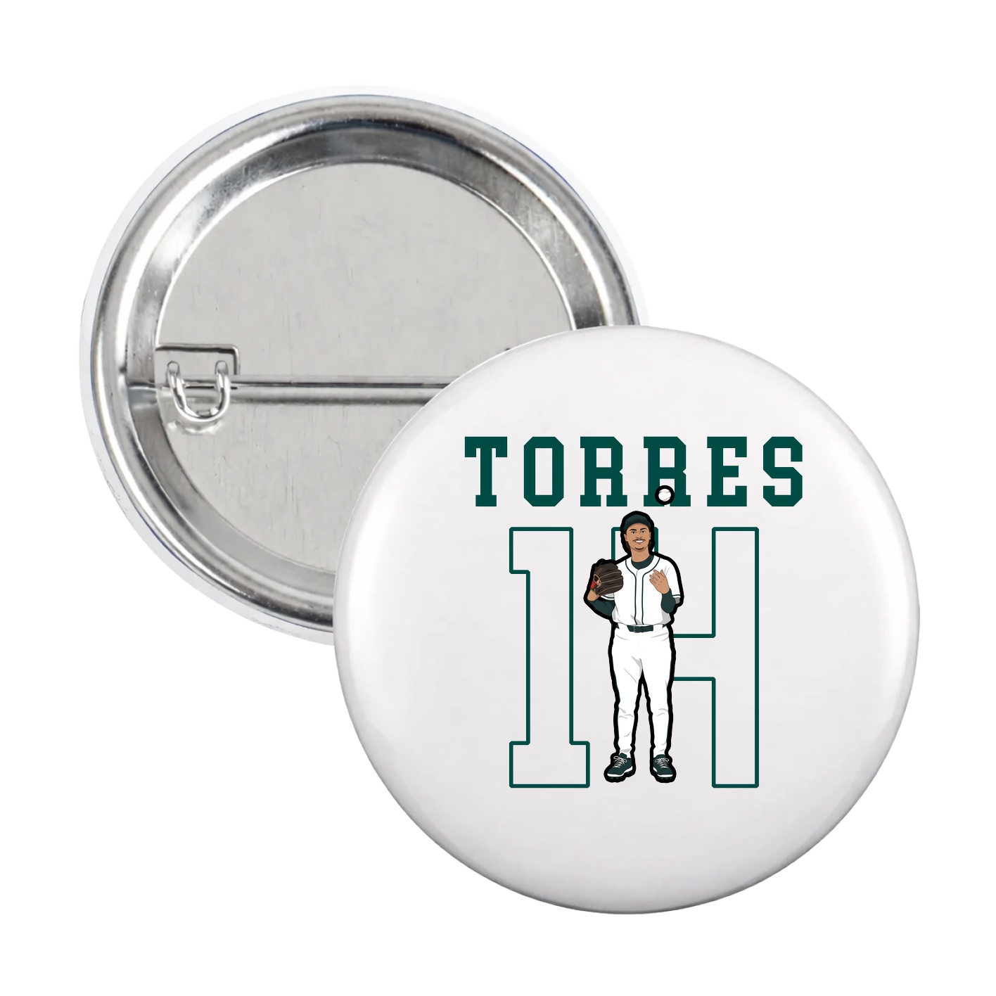 Game Day Button — Shirsey in White