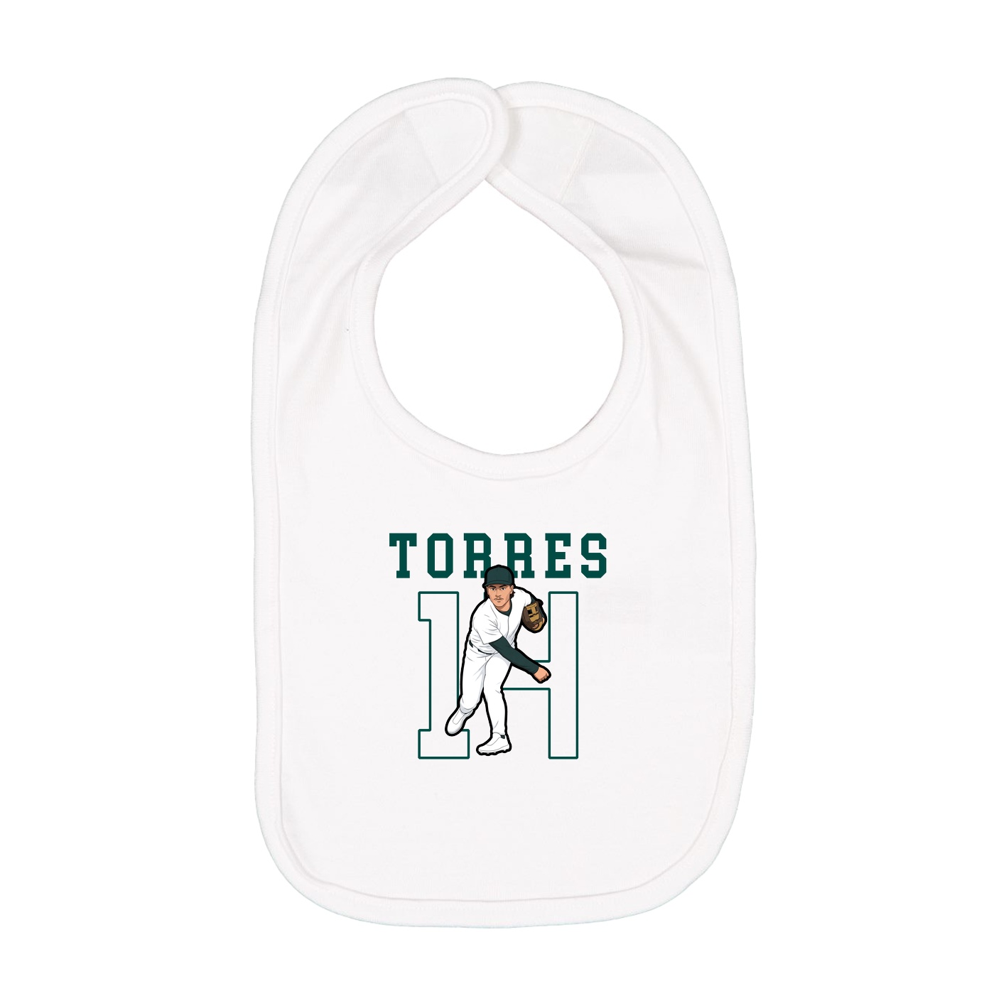 Infant Bib — Shirsey in White