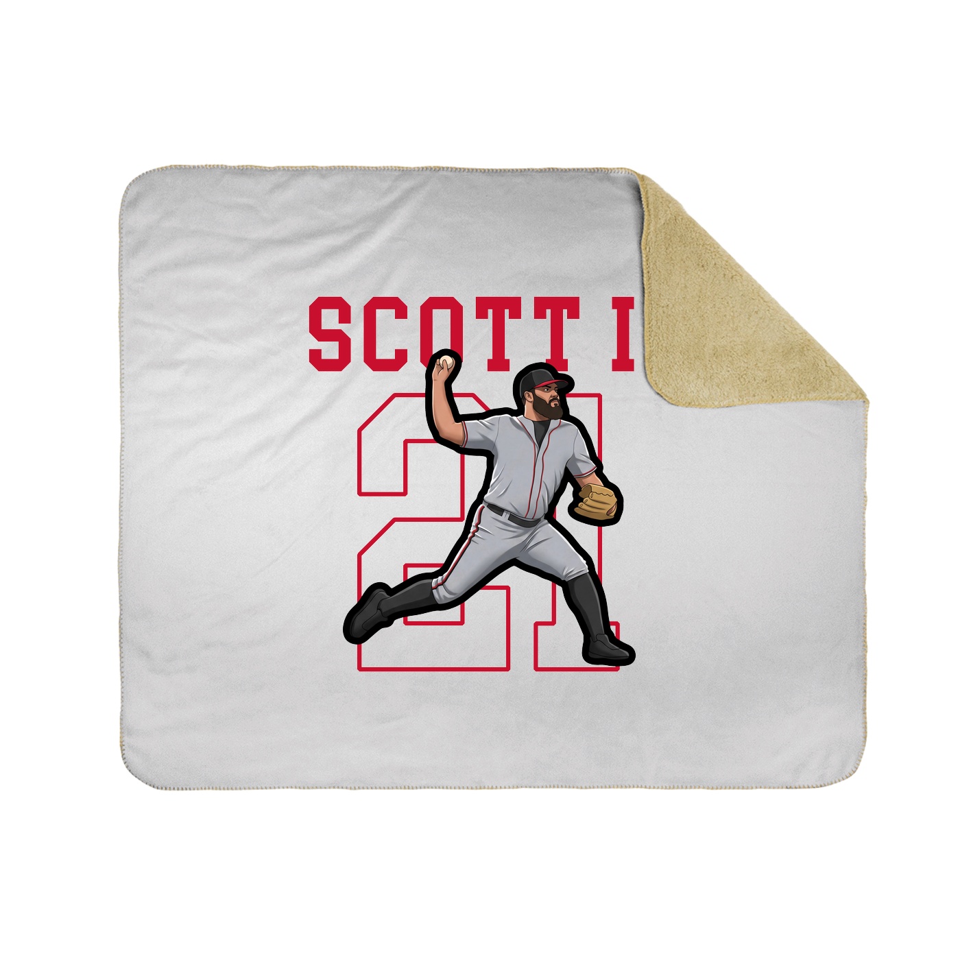 Throw Blanket — Shirsey in White