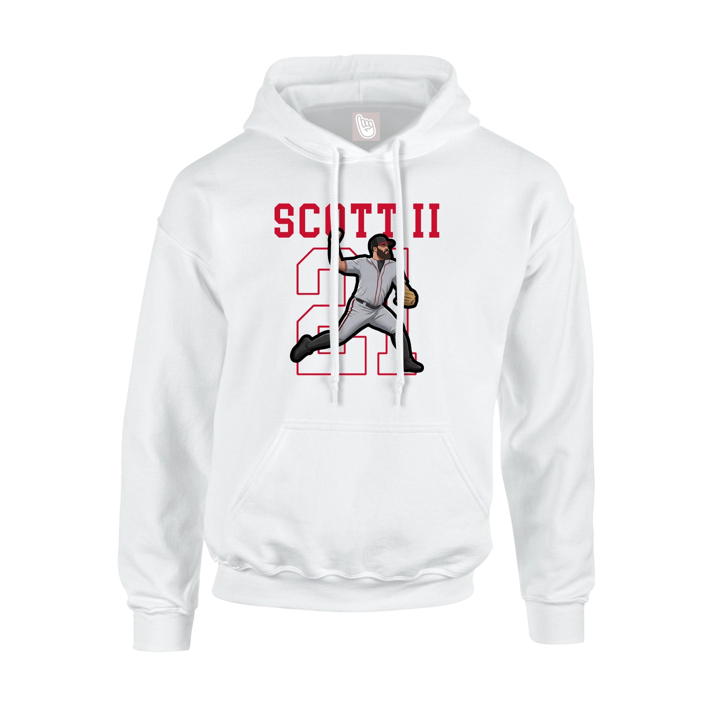 Hoodie — Shirsey in White