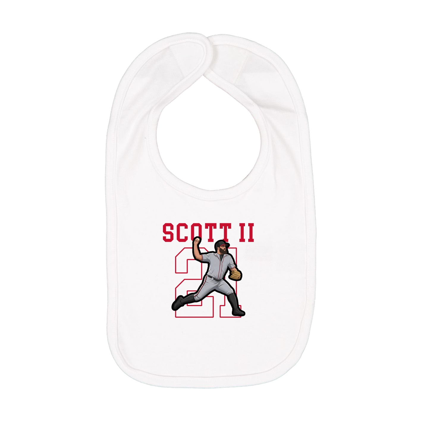 Infant Bib — Shirsey in White