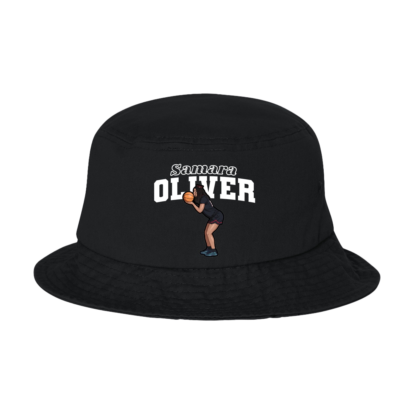 Bucket Cap — Name Arch in Black