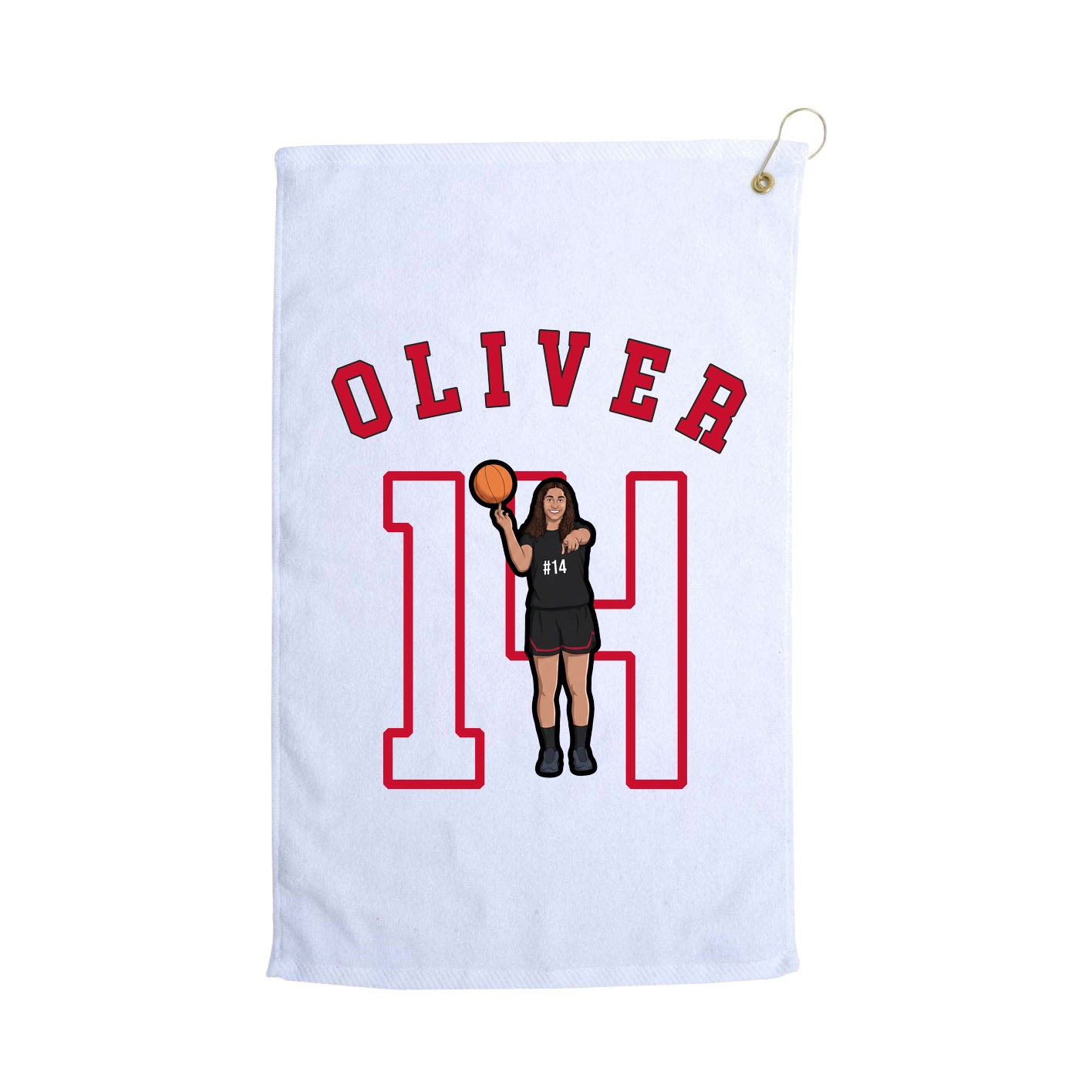 Golf Towel — Shirsey Arch in White