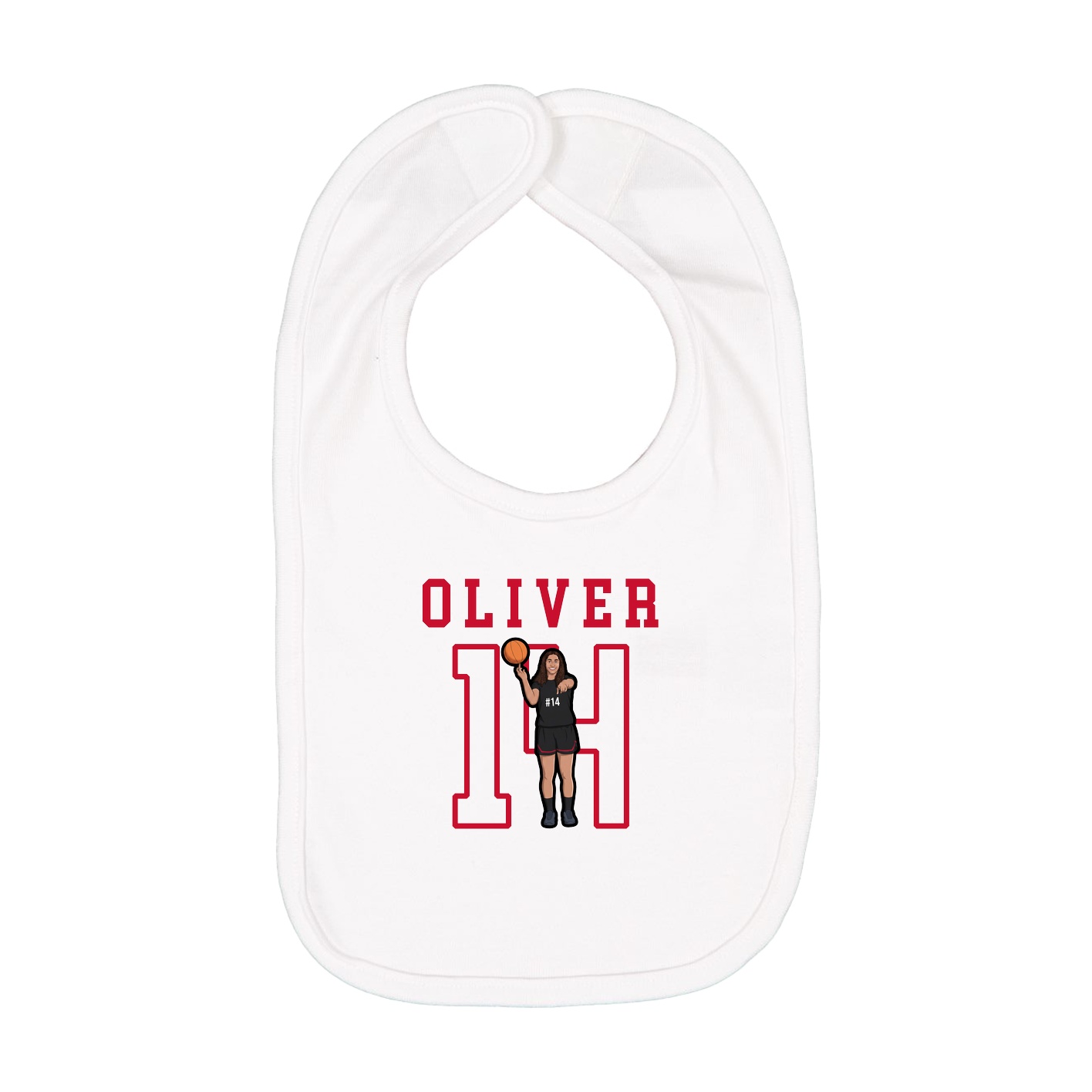 Infant Bib — Shirsey in White