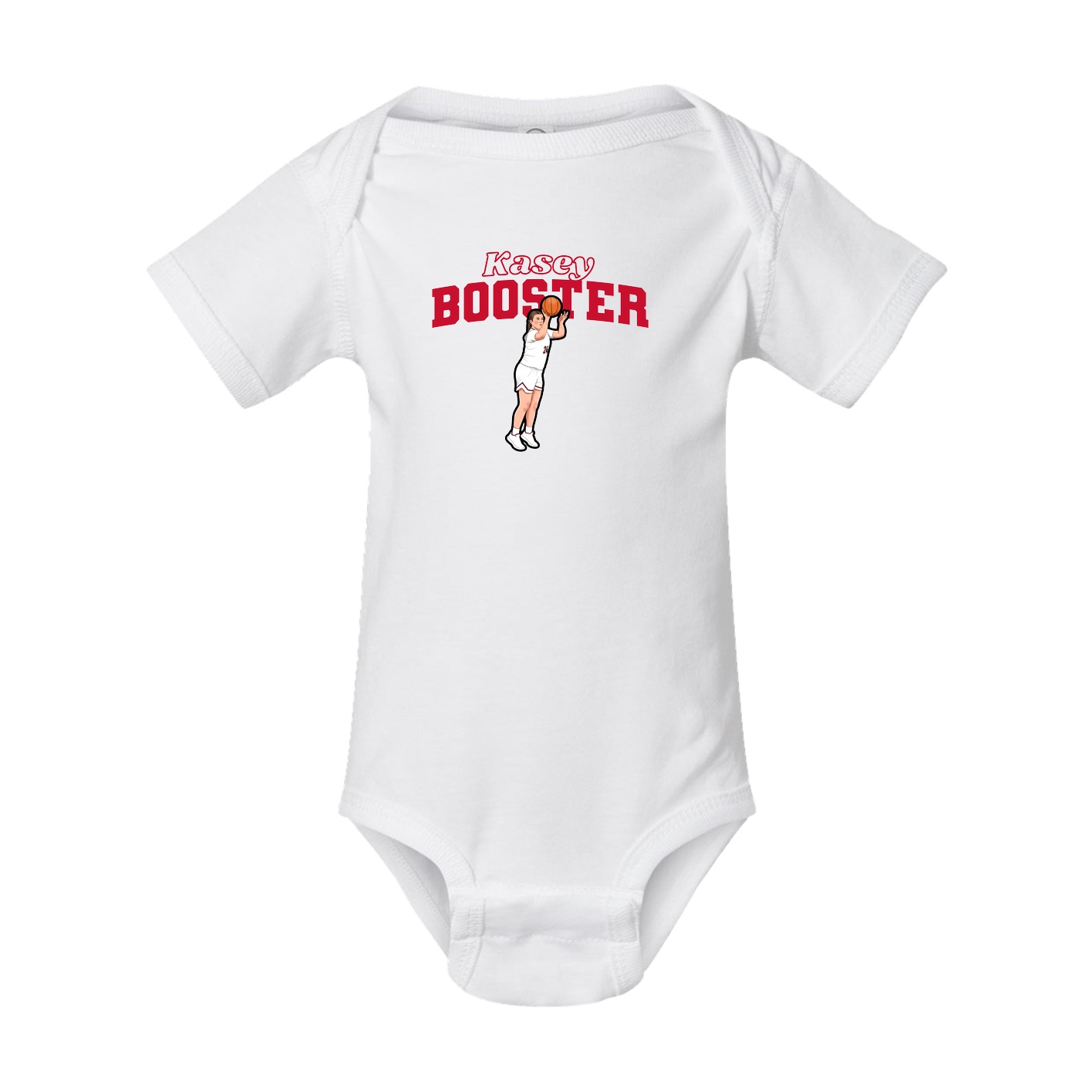 Baby Onesie — Name Arch in White