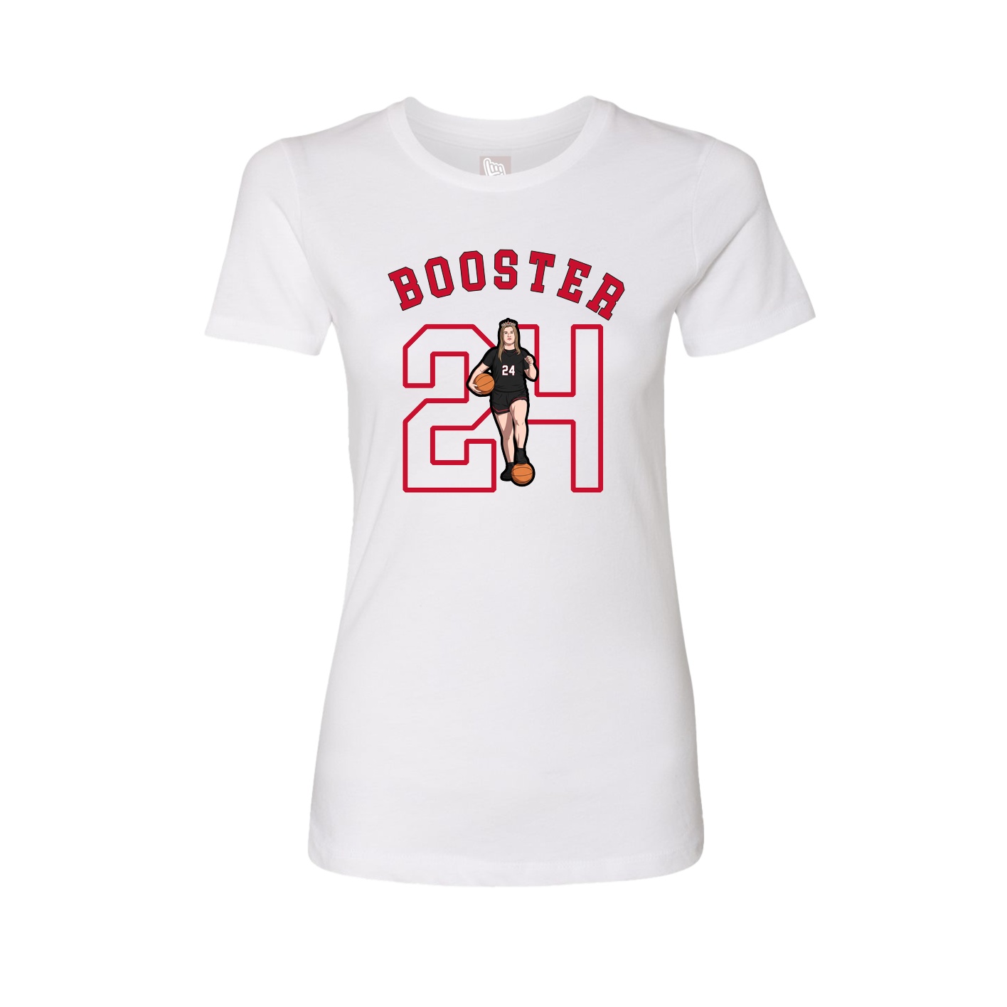 Fitted Women's Tee — Shirsey Arch in White
