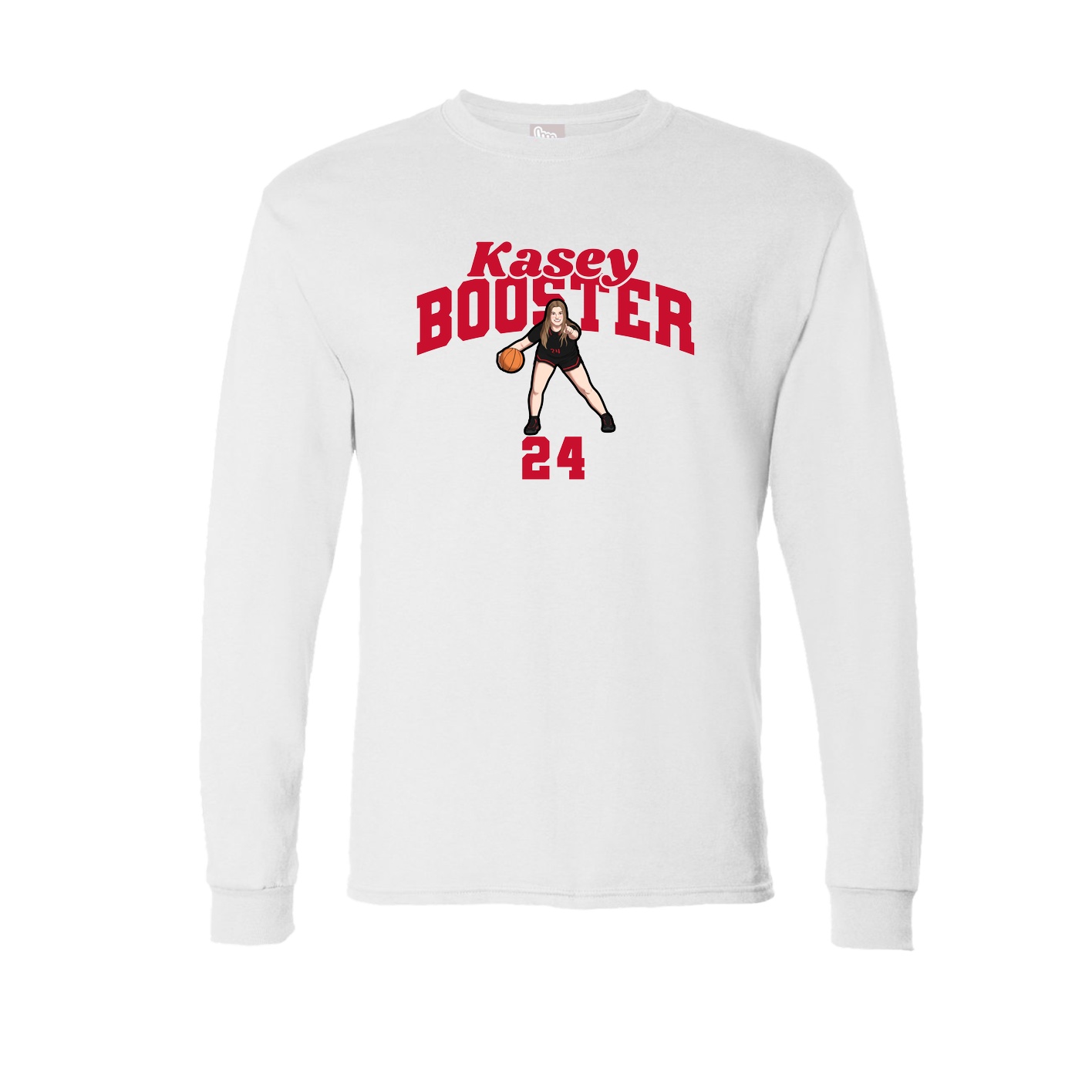 Long Sleeve Tee — Signature Arch in White