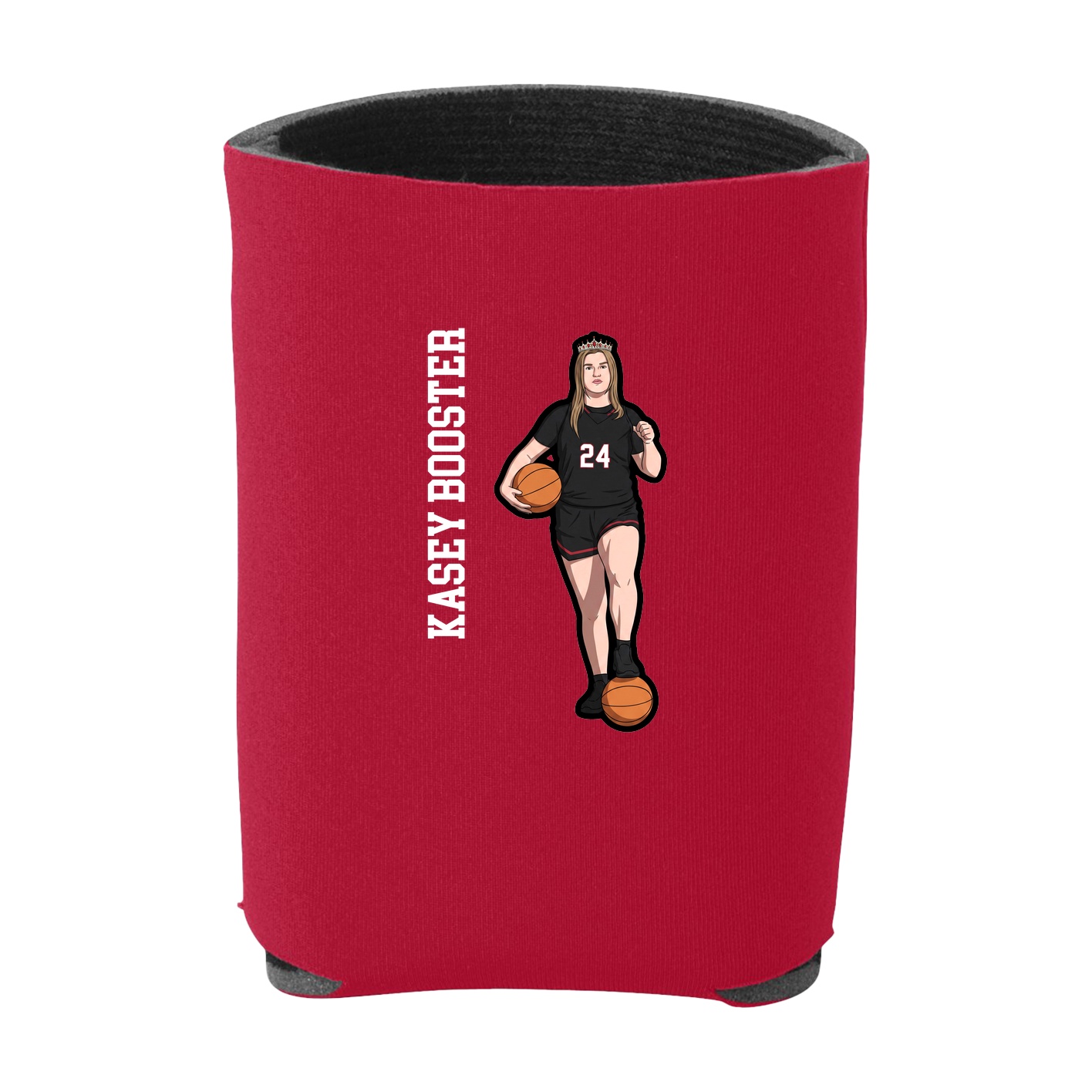 Can Holder — Name Vertical in Red