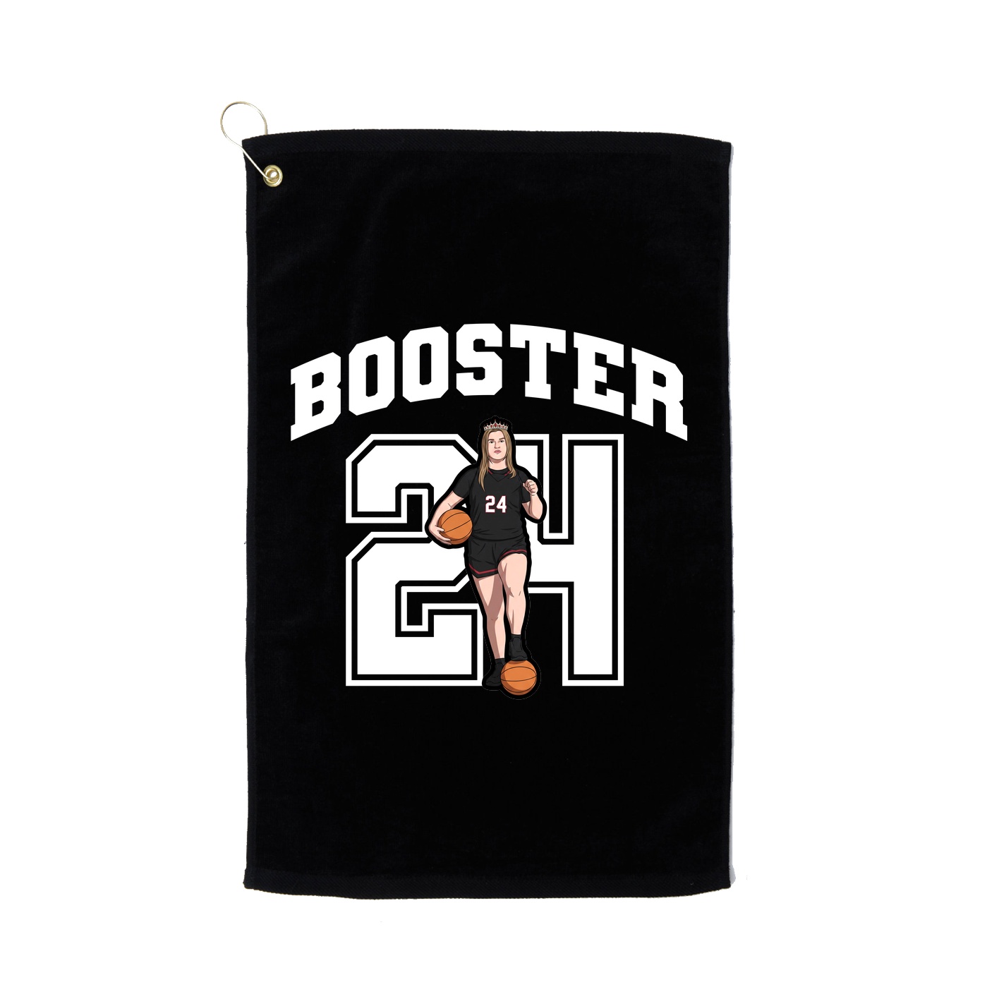 Golf Towel — Number in Black