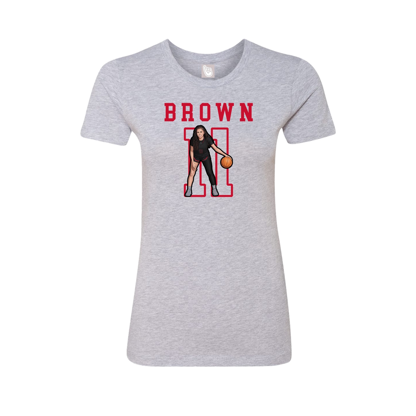 Fitted Women's Tee — Shirsey in Grey