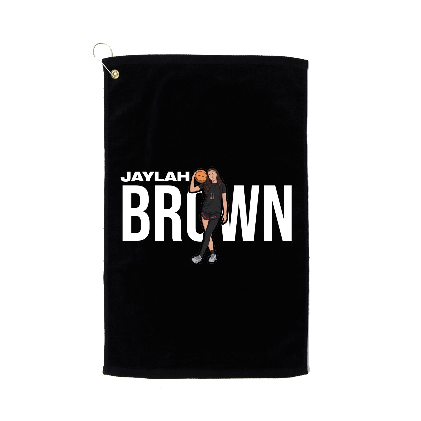 Golf Towel — Player Name in Black