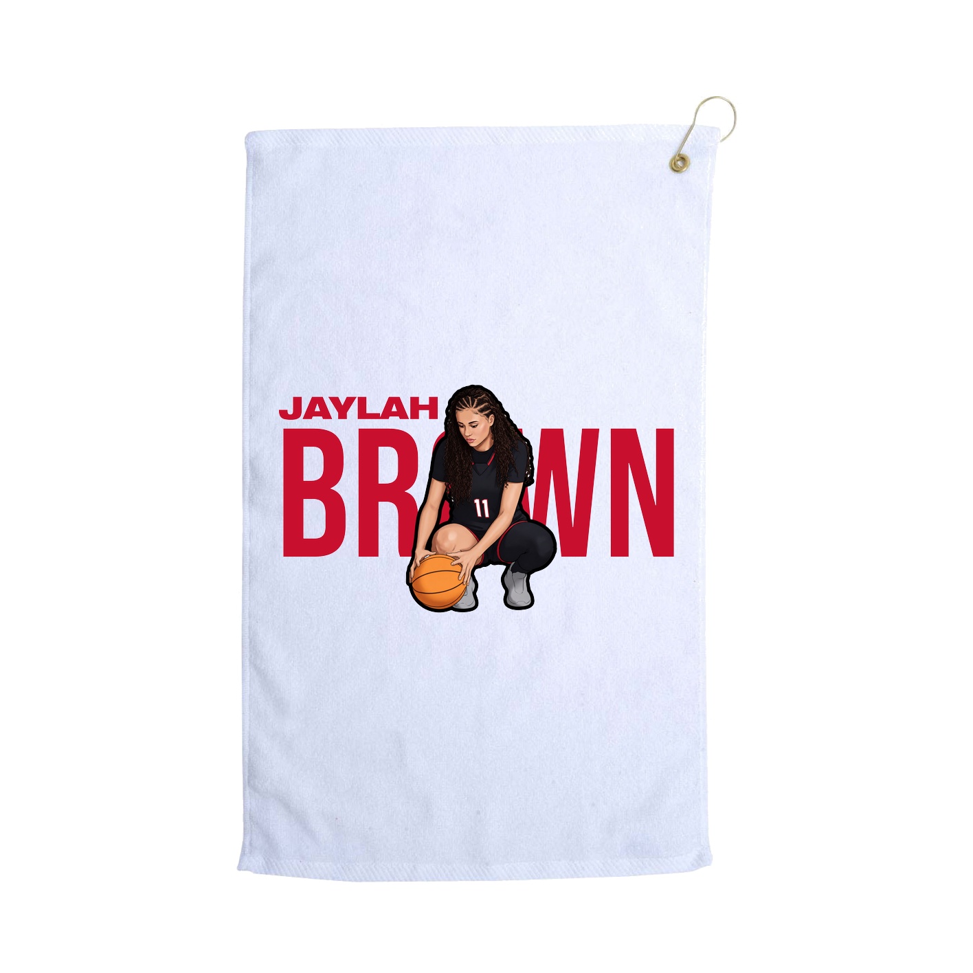 Golf Towel — Player Name in White
