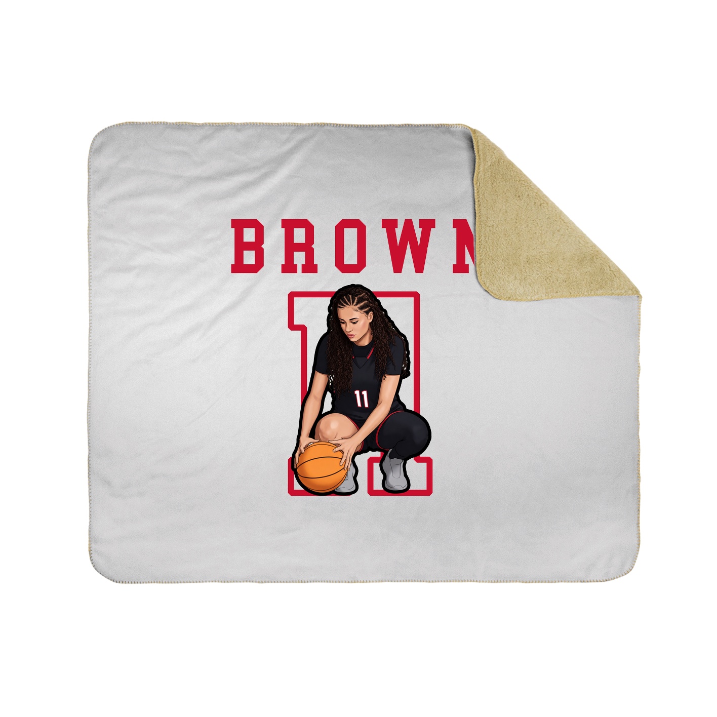 Throw Blanket — Shirsey in White