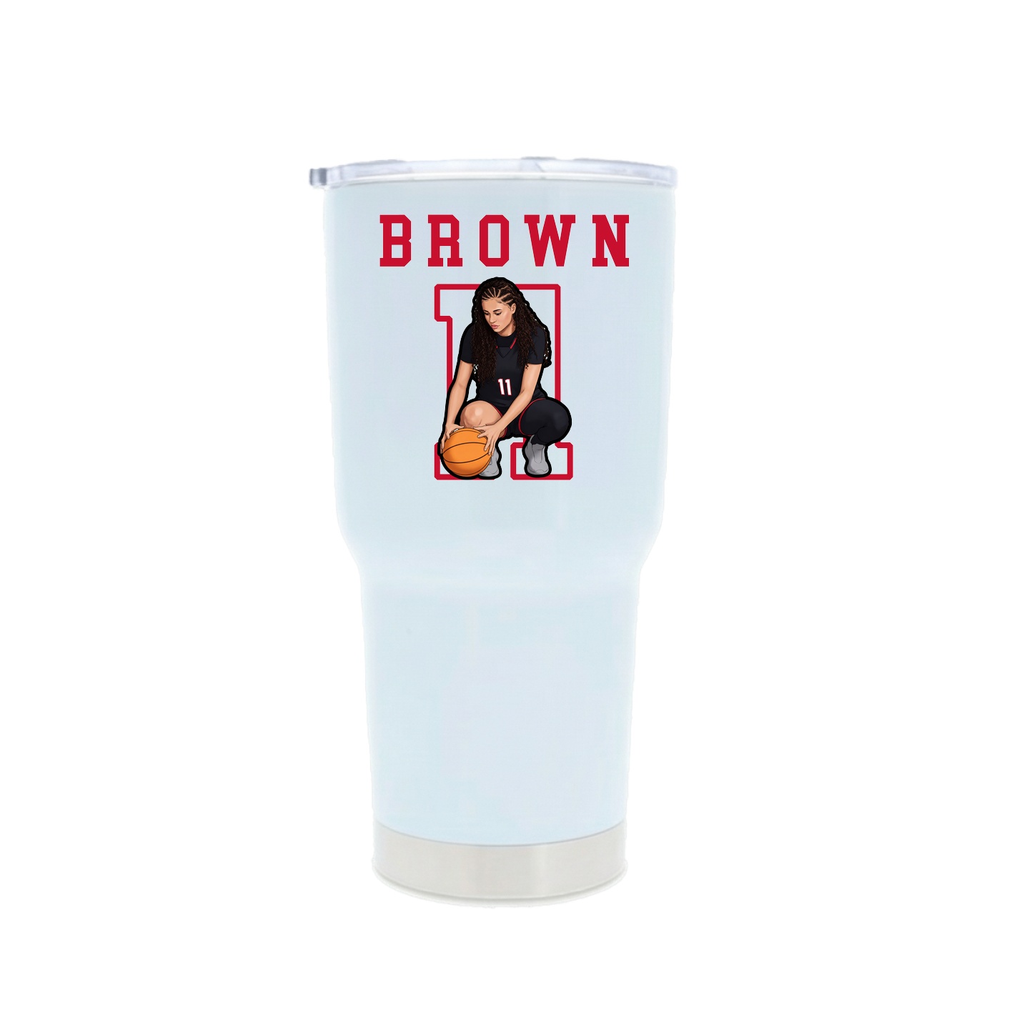 30oz Stainless Steel Tumbler — Shirsey in White
