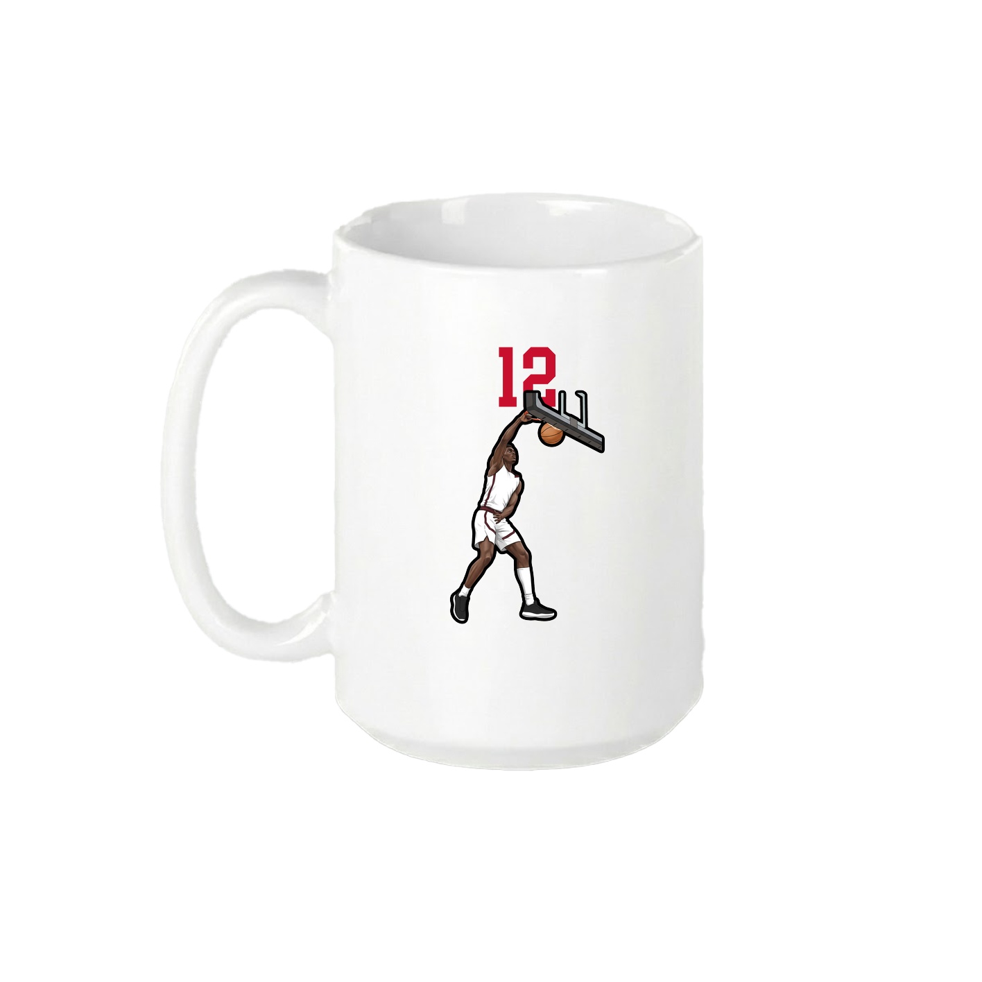 15oz Coffee Mug — Number Top in White