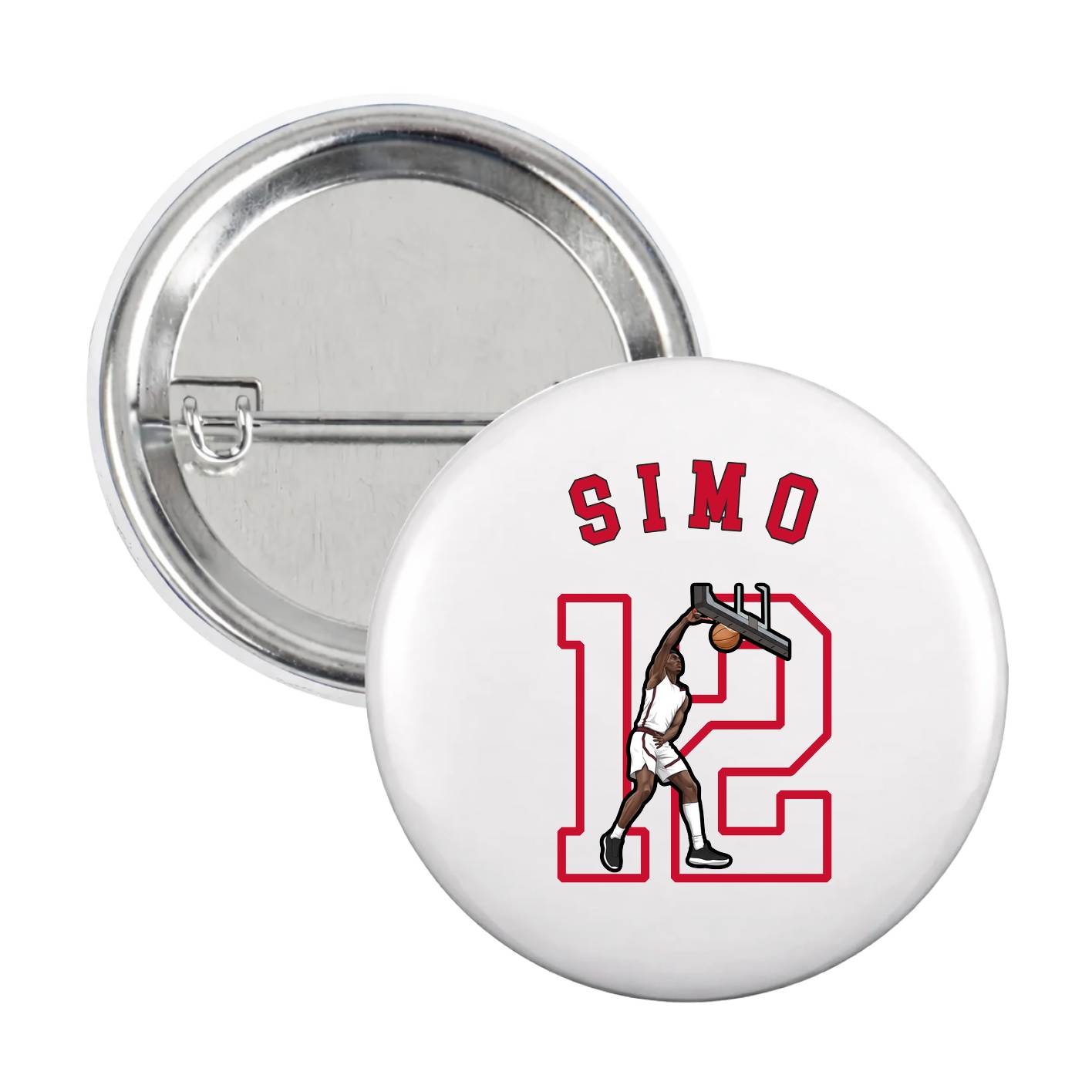 Game Day Button — Shirsey Arch in White