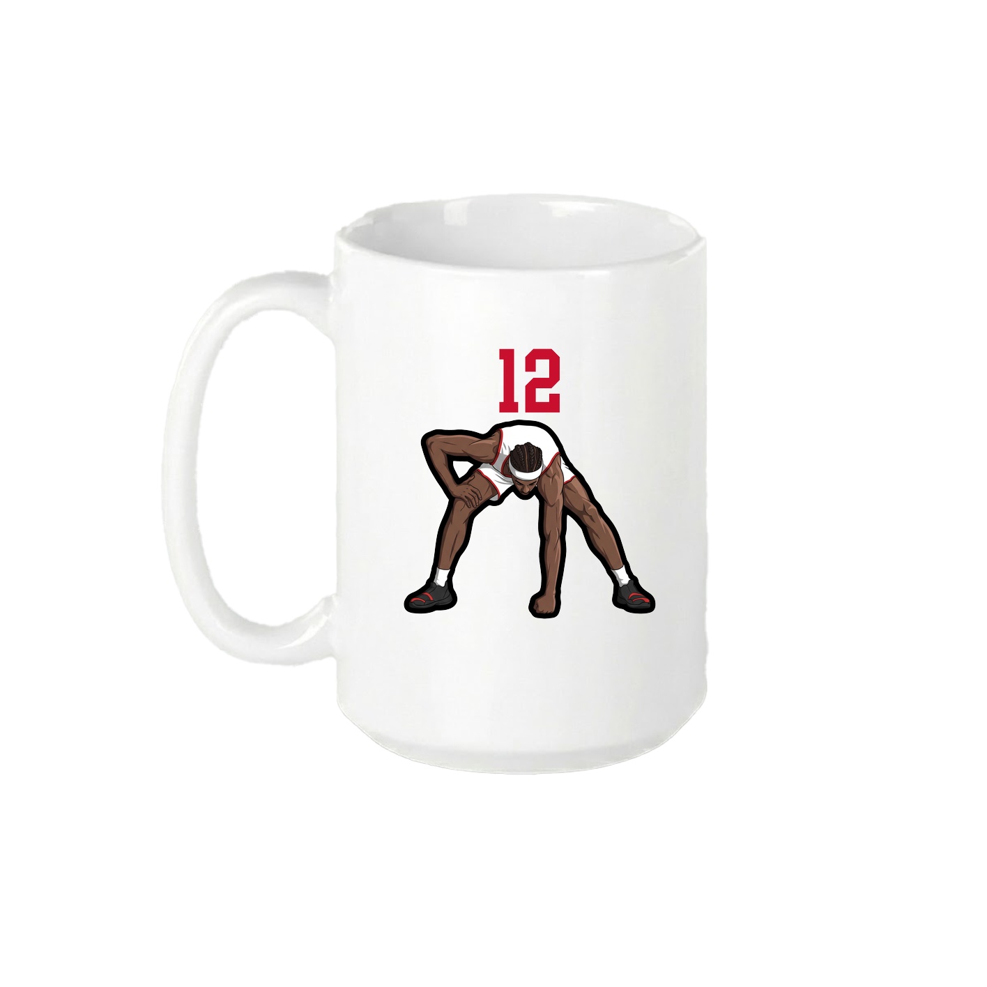 15oz Coffee Mug — Number Top in White