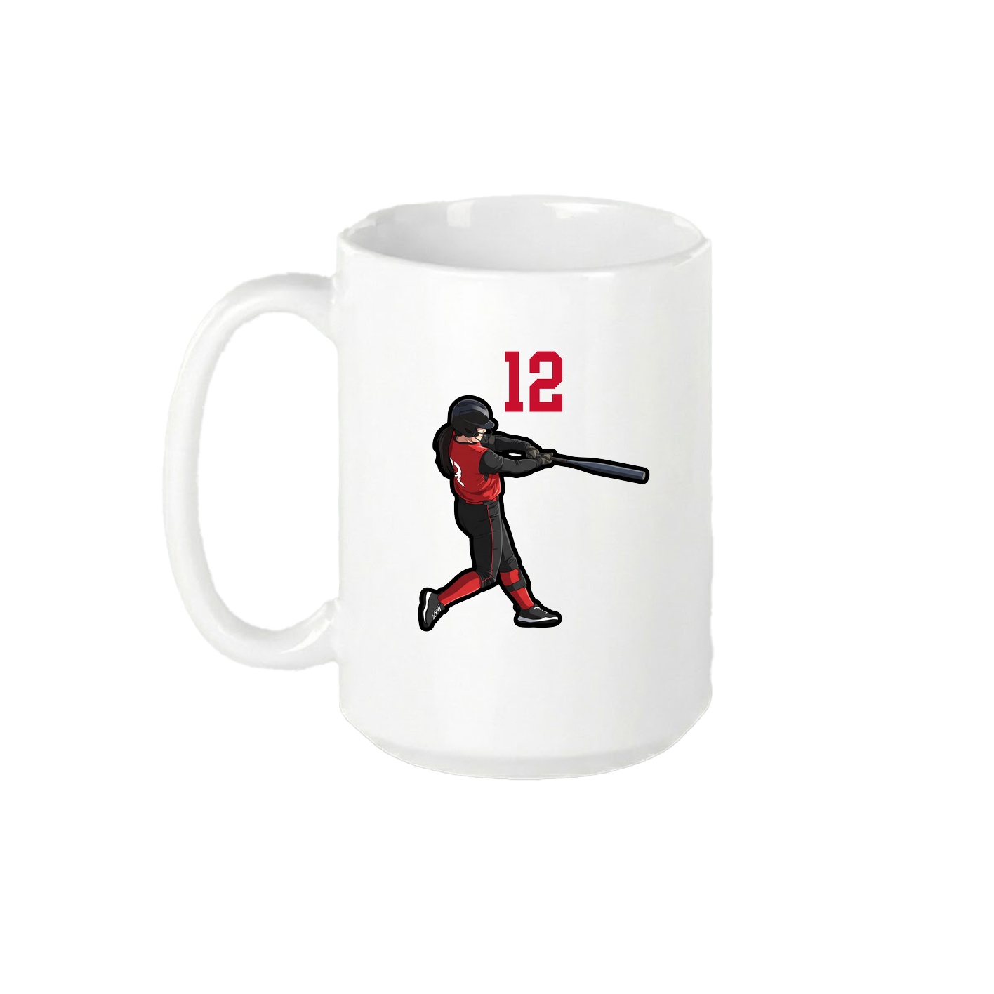 15oz Coffee Mug — Number Top in White