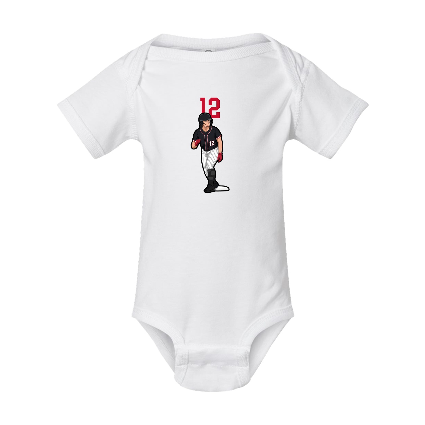 Baby Onesie — Number Top in White