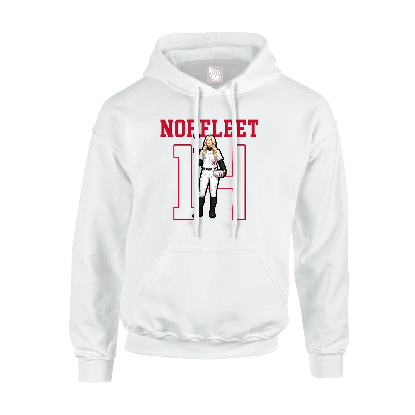 Hoodie — Shirsey in White