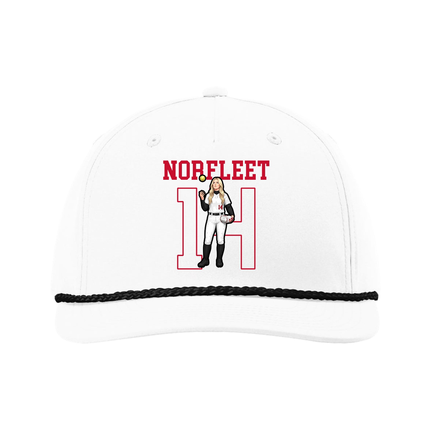 Five-Panel Classic Rope Cap — Shirsey in White