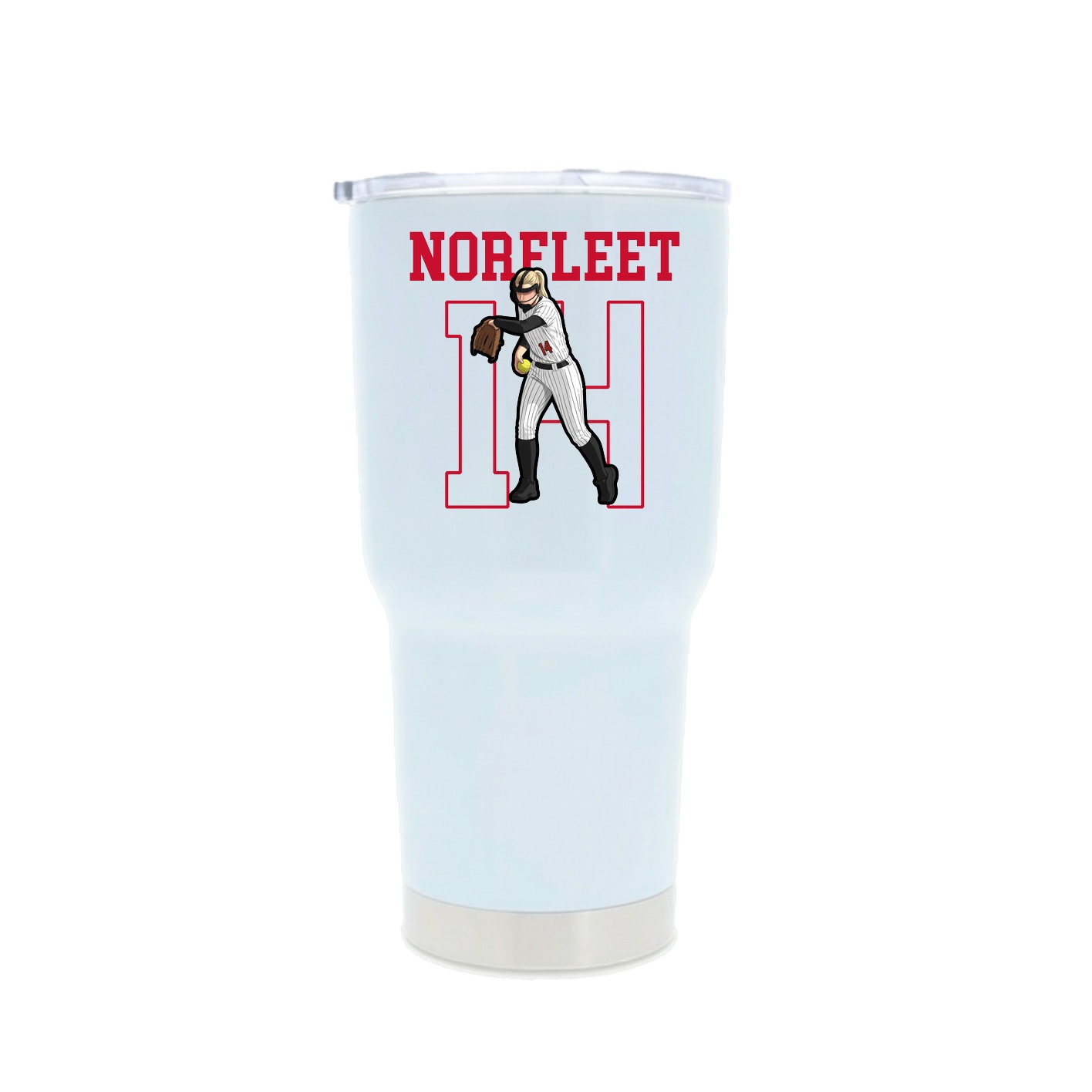 30oz Stainless Steel Tumbler — Shirsey in White