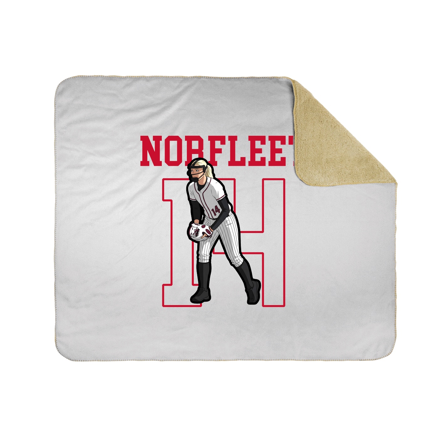 Throw Blanket — Shirsey in White