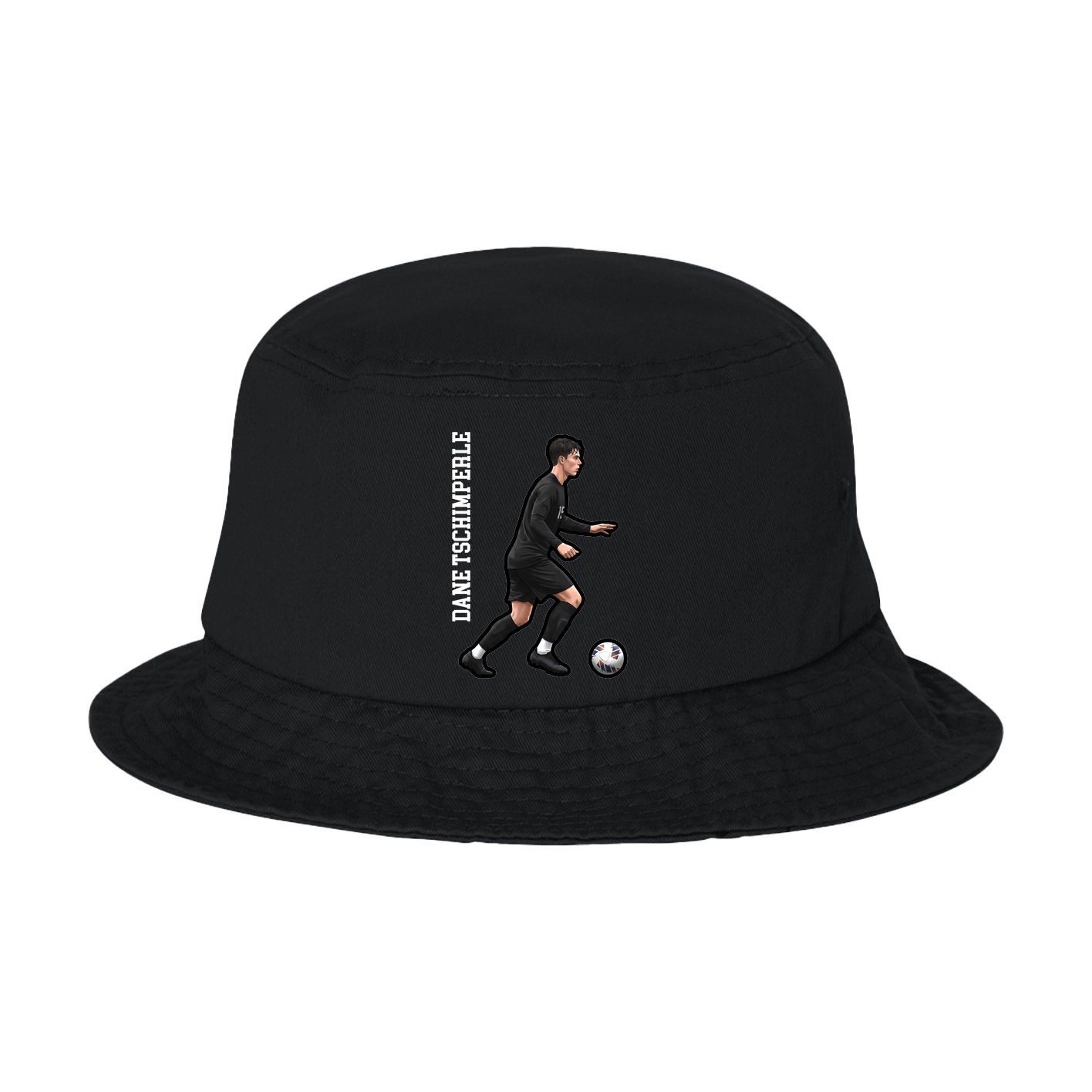 Bucket Cap — Name Vertical in Black