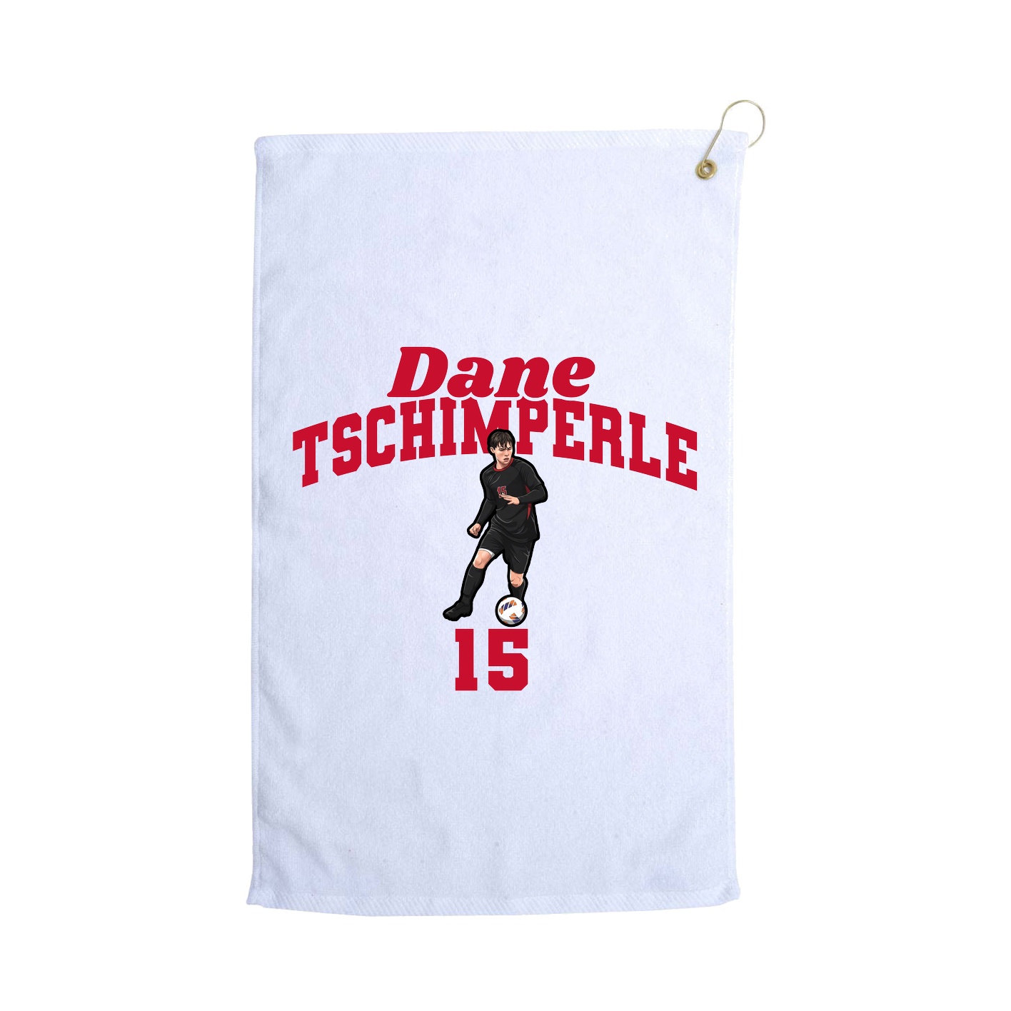 Golf Towel — Signature Arch in White