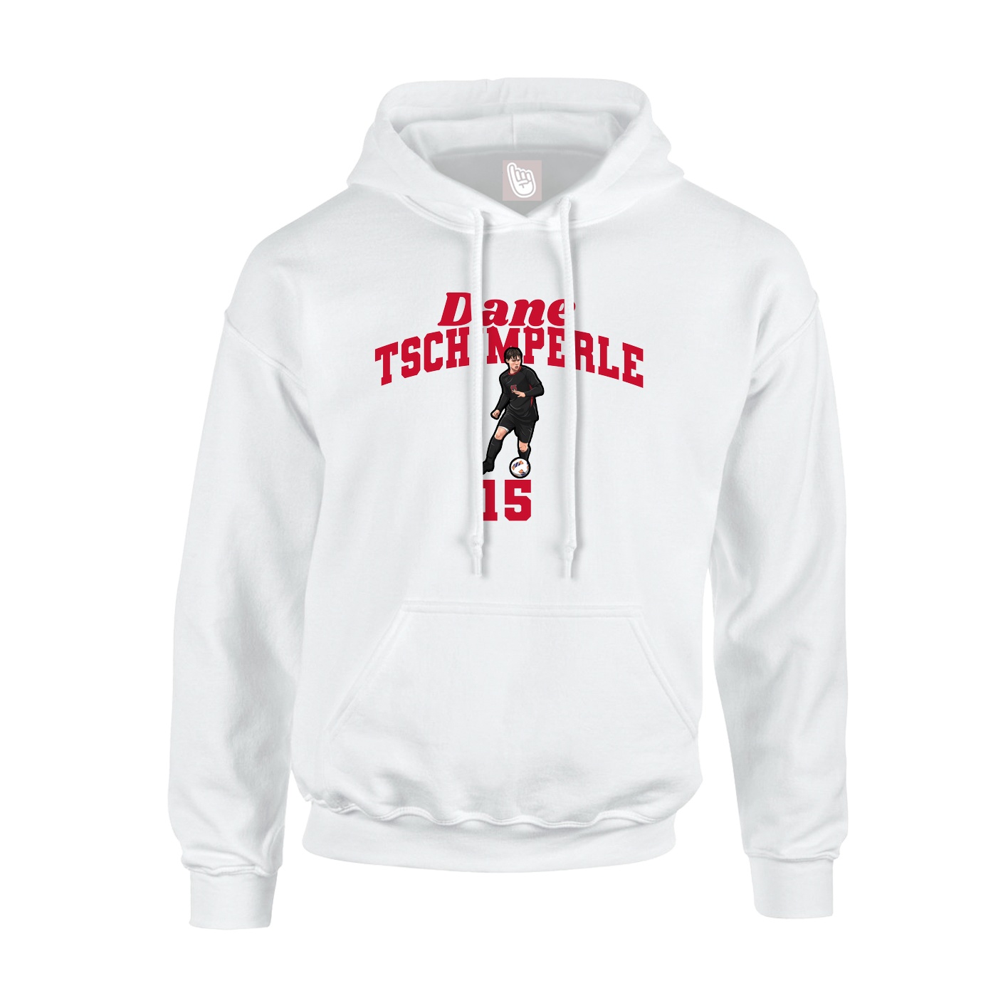 Hoodie — Signature Arch in White