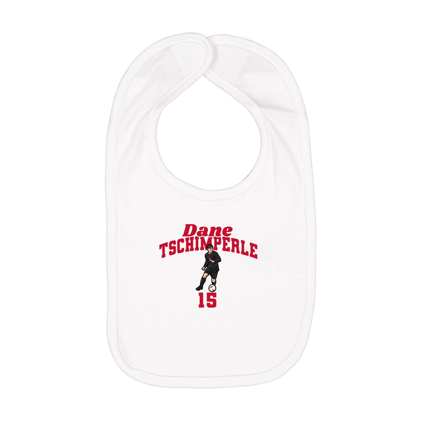 Infant Bib — Signature Arch in White