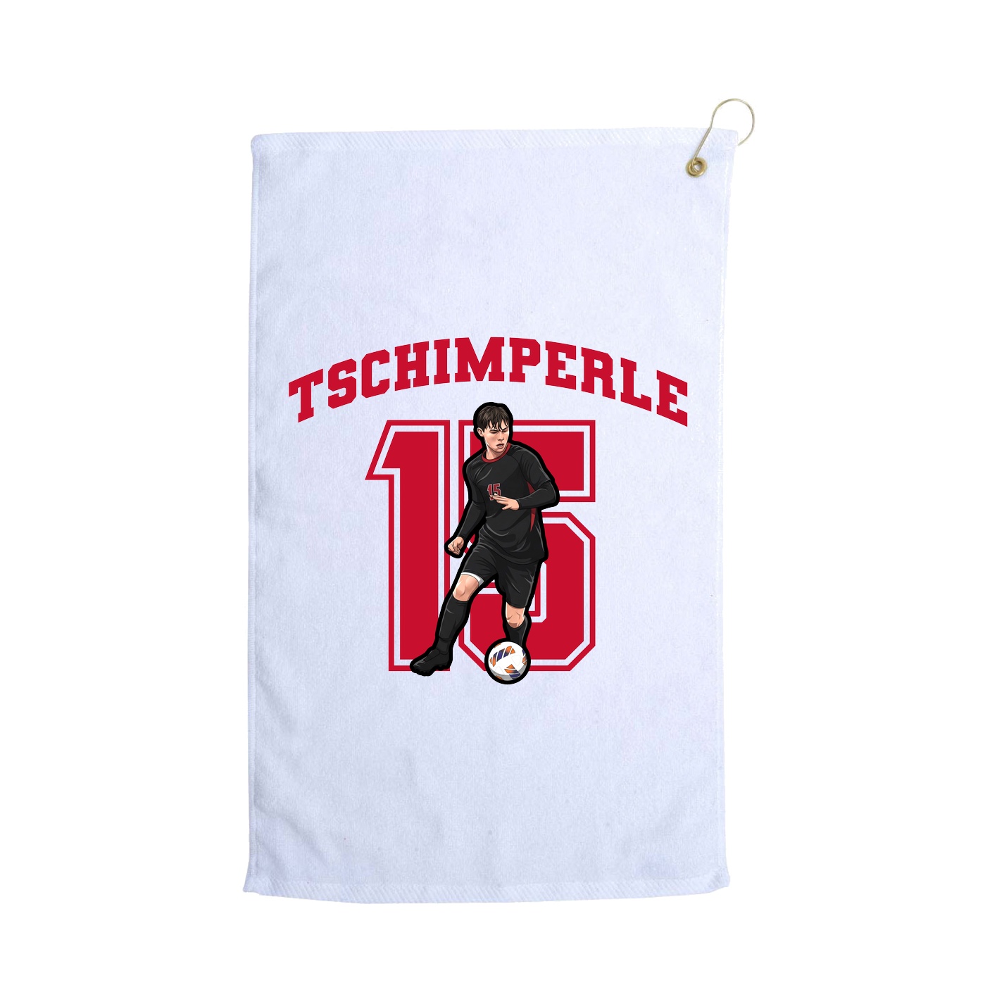 Golf Towel — Number in White