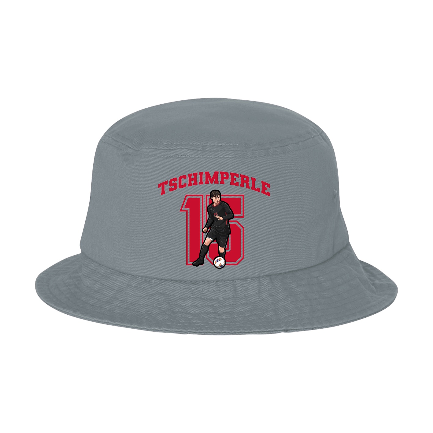 Bucket Cap — Number in Grey