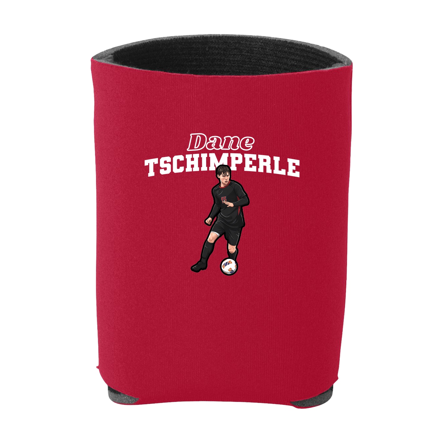 Can Holder — Name Arch in Red