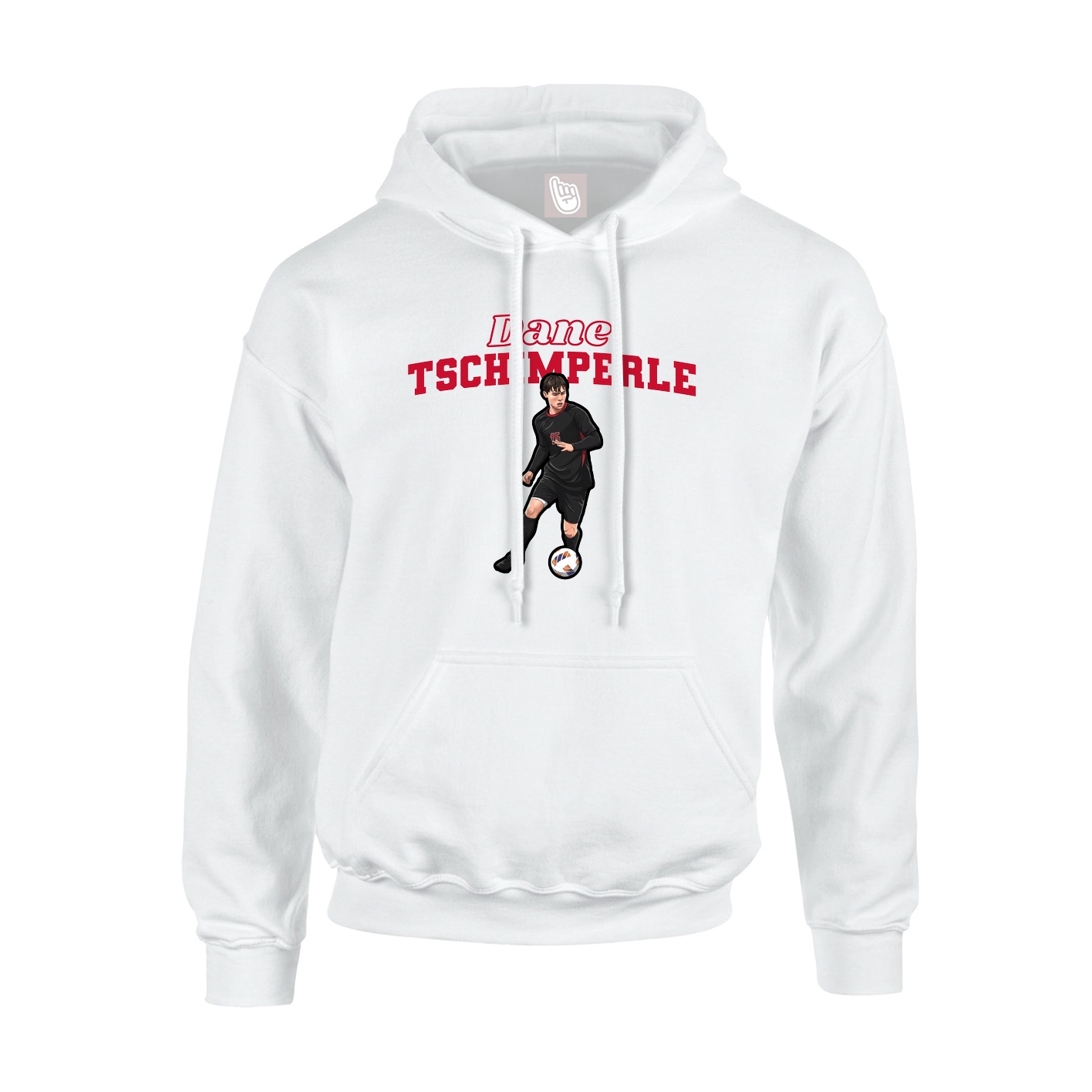 Hoodie — Name Arch in White