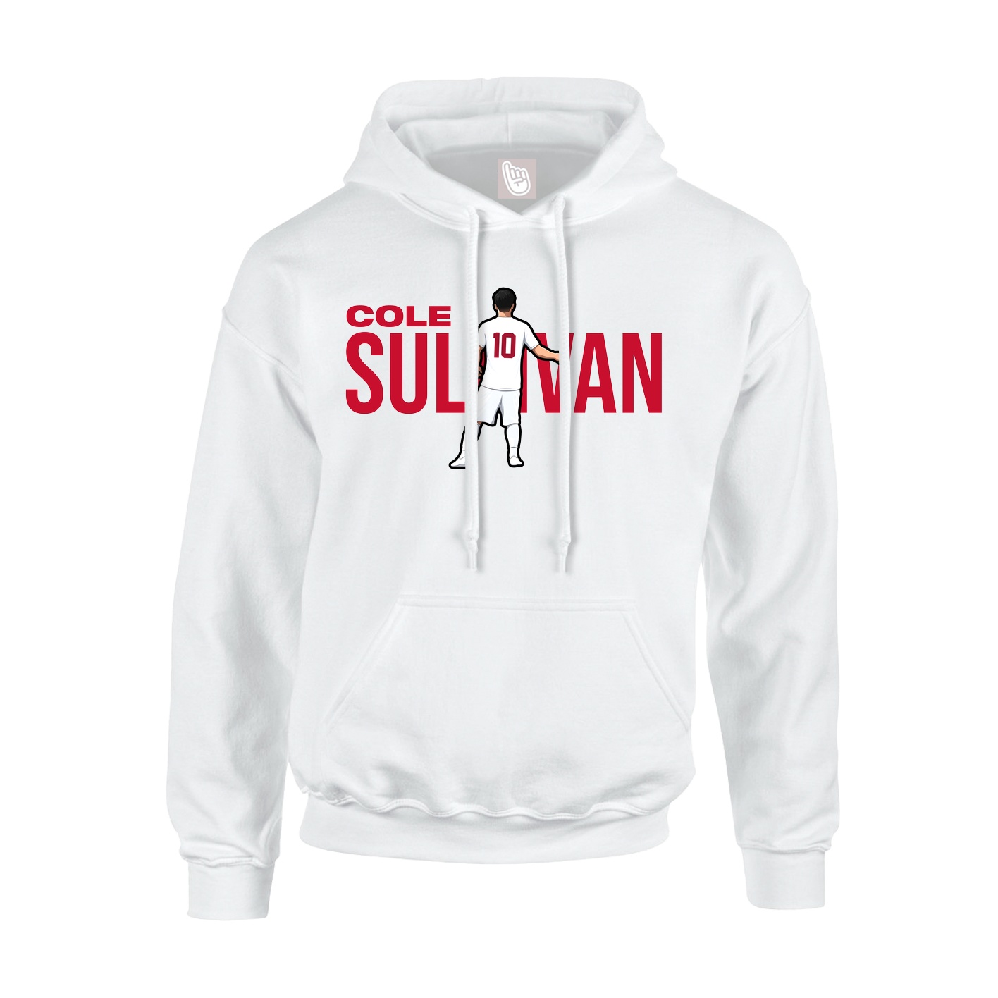 Youth Hoodie — Player Name in White