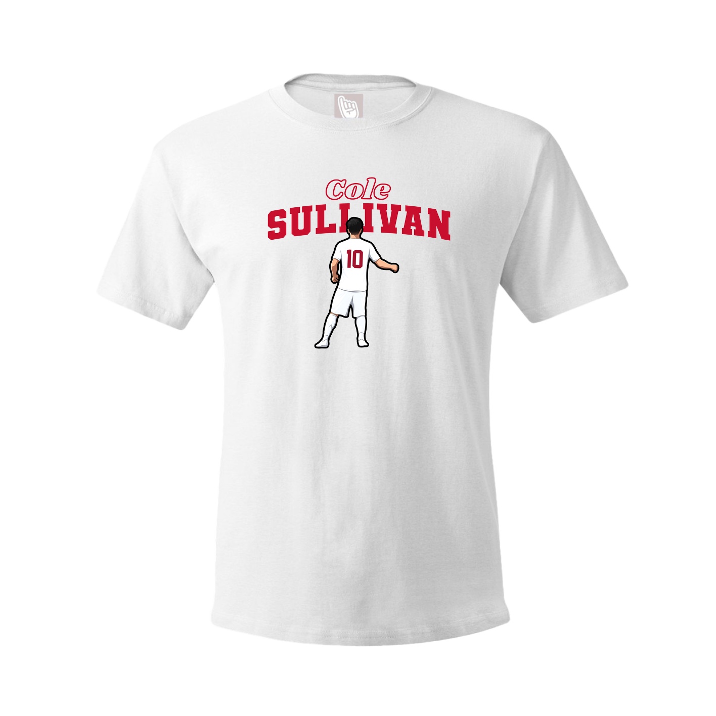 Youth Tee — Name Arch in White