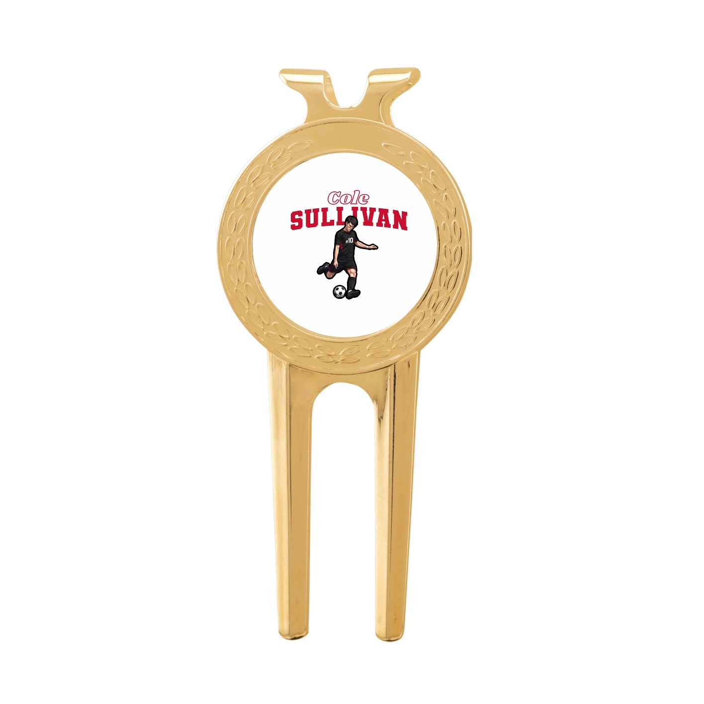 Divot Tool with Ball Marker — Name Arch in Classic