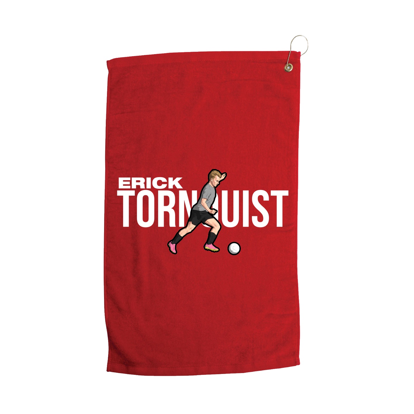 Golf Towel — Player Name in Red