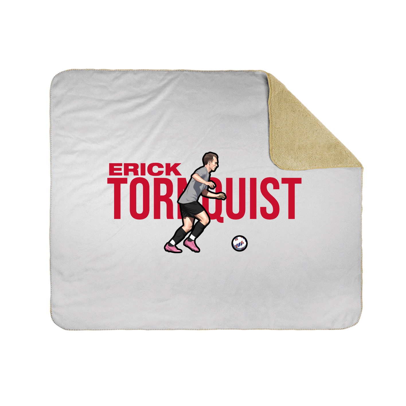 Throw Blanket — Player Name in White