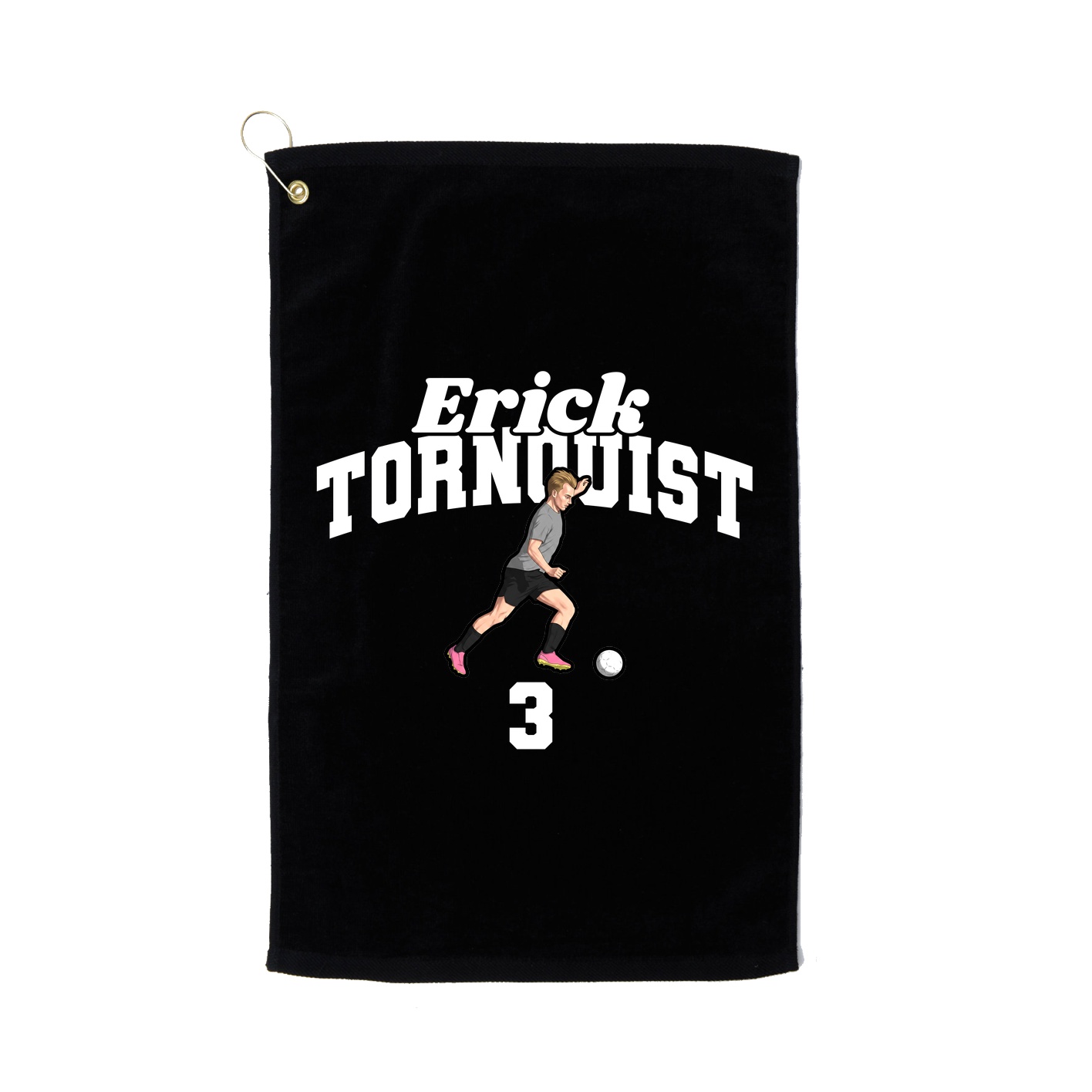 Golf Towel — Signature Arch in Black