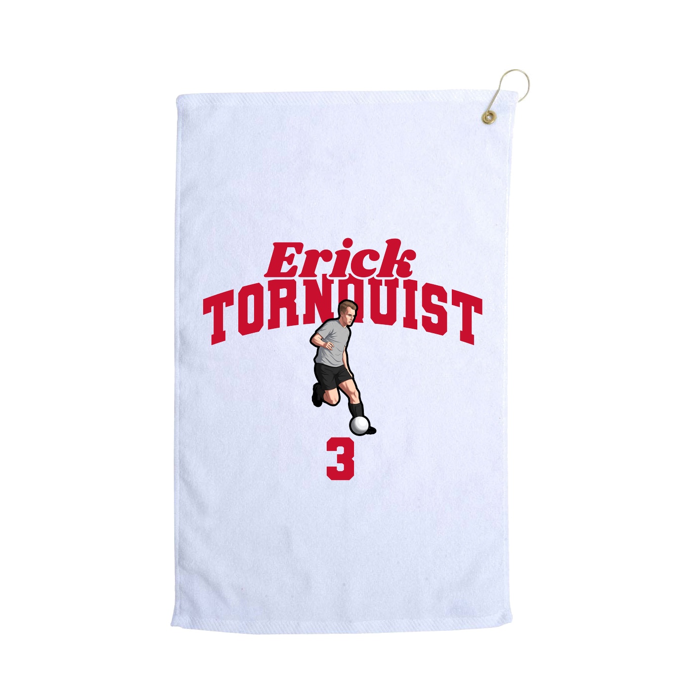 Golf Towel — Signature Arch in White