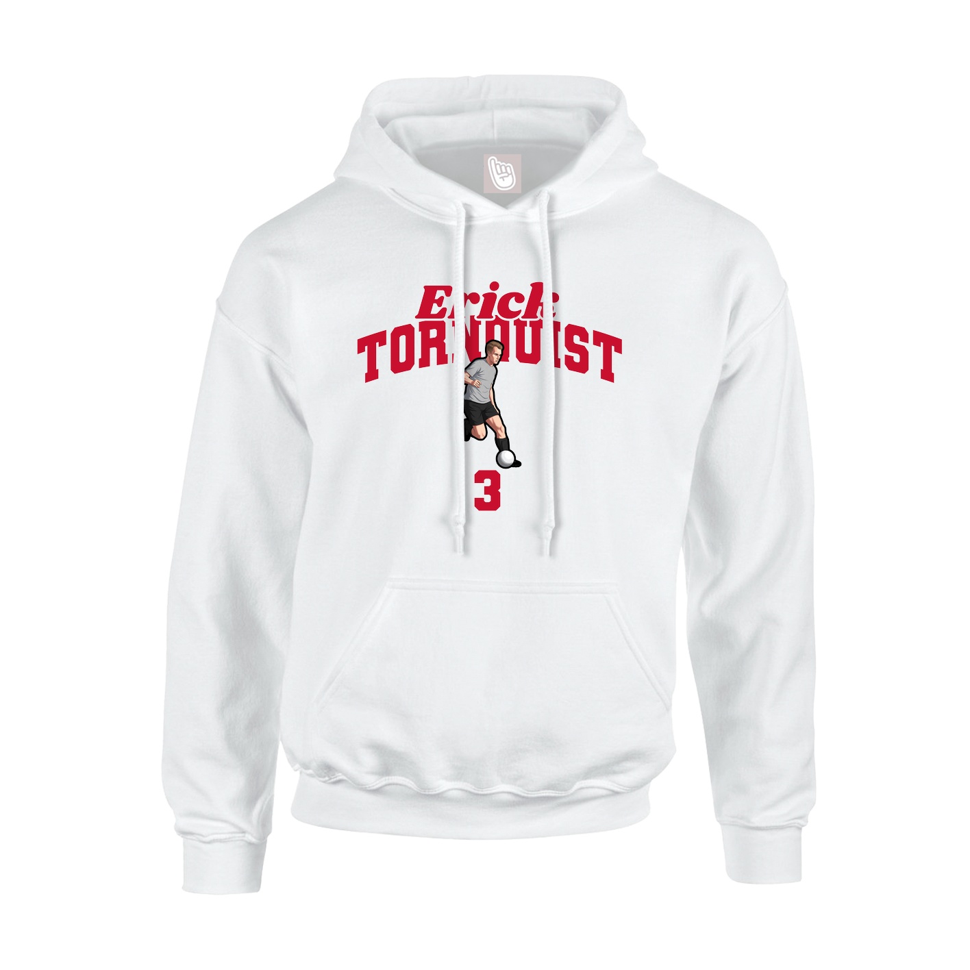 Hoodie — Signature Arch in White