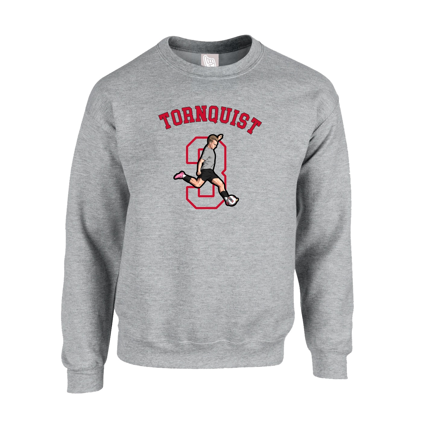 Fleece Crew — Shirsey Arch in Grey