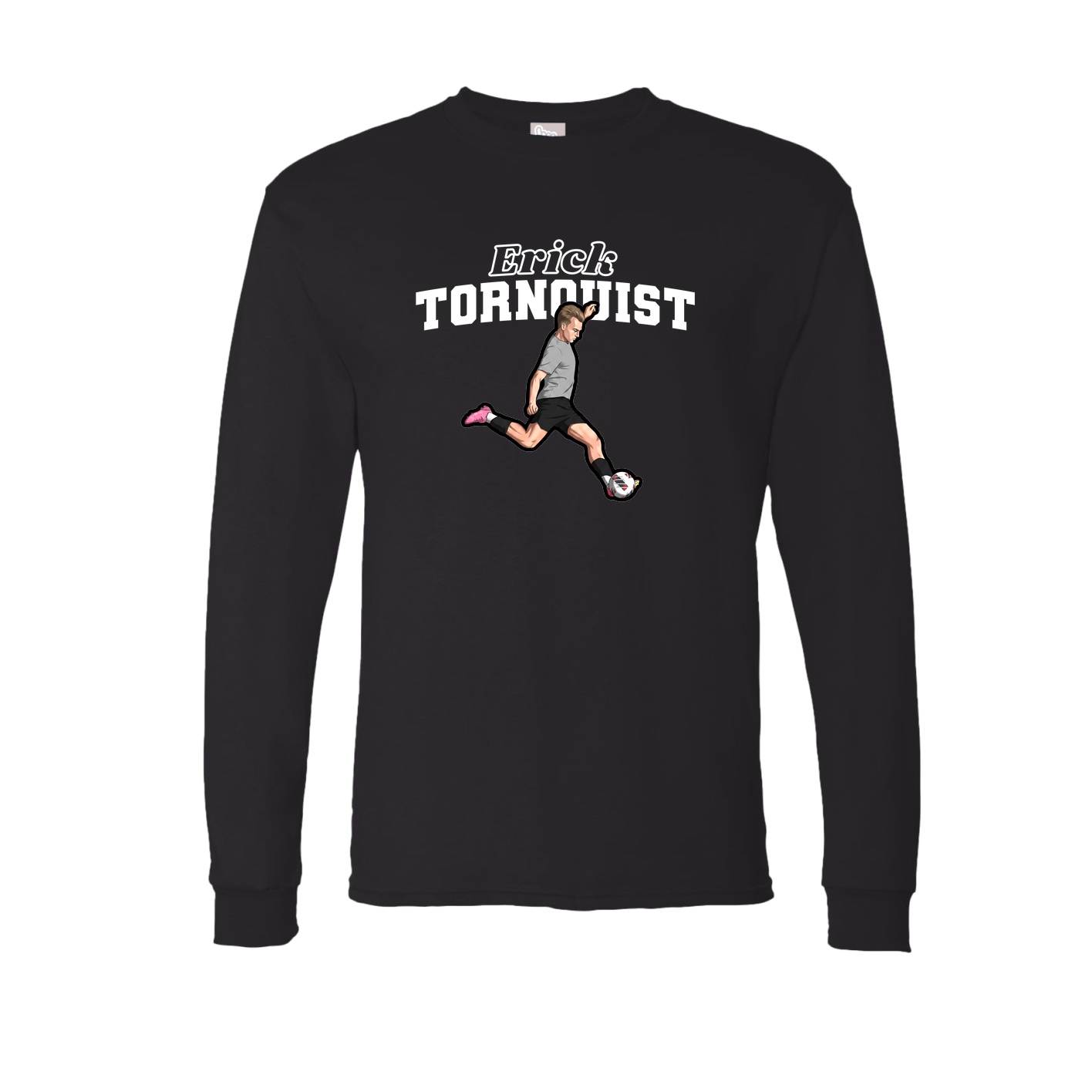 Long Sleeve Tee — Name Arch in Black