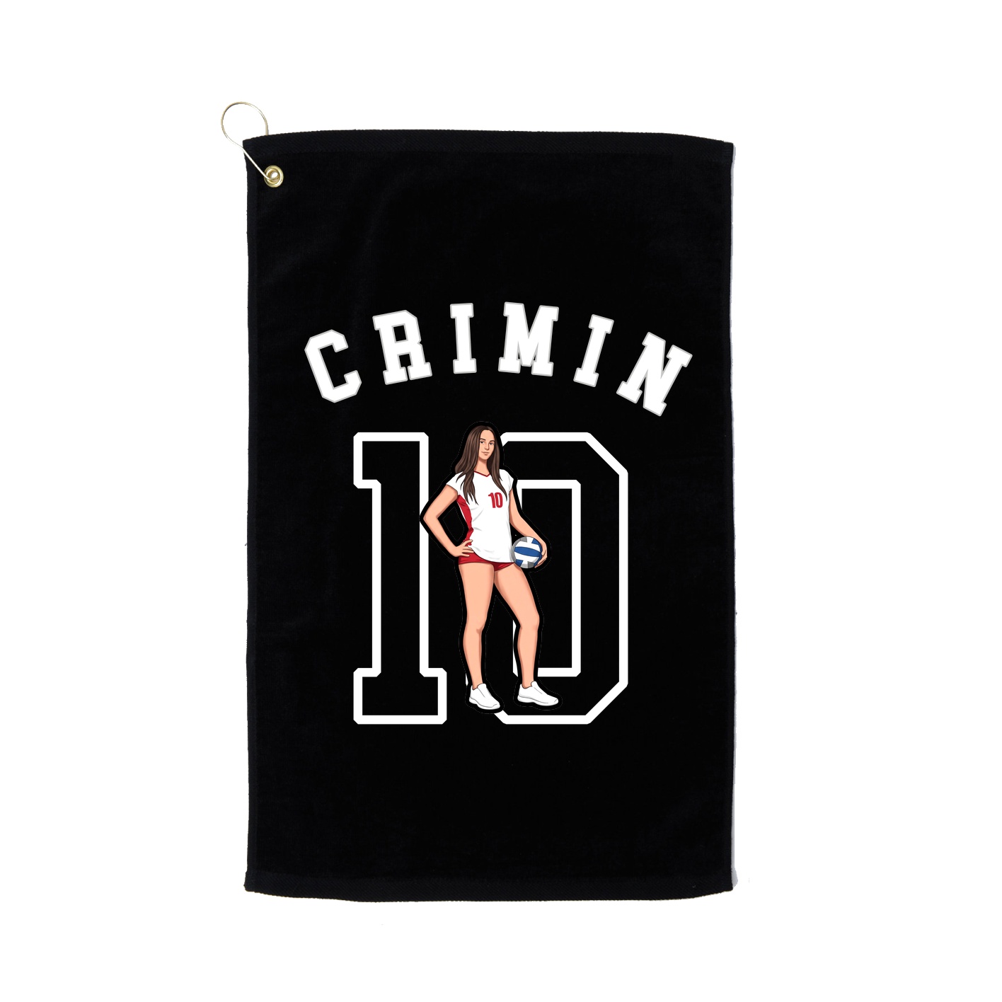 Golf Towel — Shirsey Arch in Black