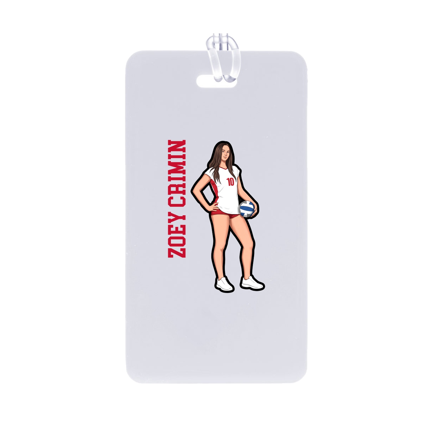 Bag Tag — Name Vertical in Classic