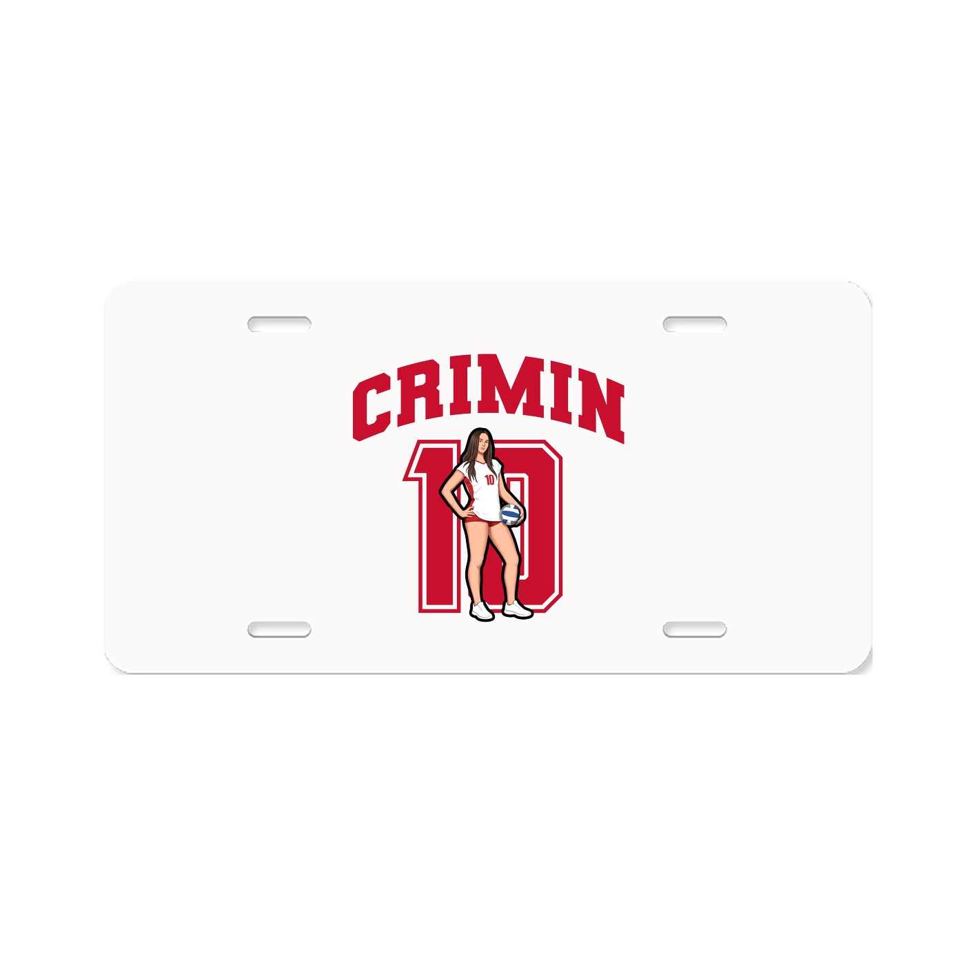 License Plate — Number in Classic