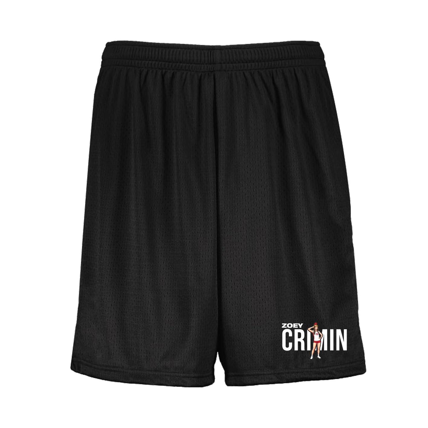 Shorts — Player Name in Black
