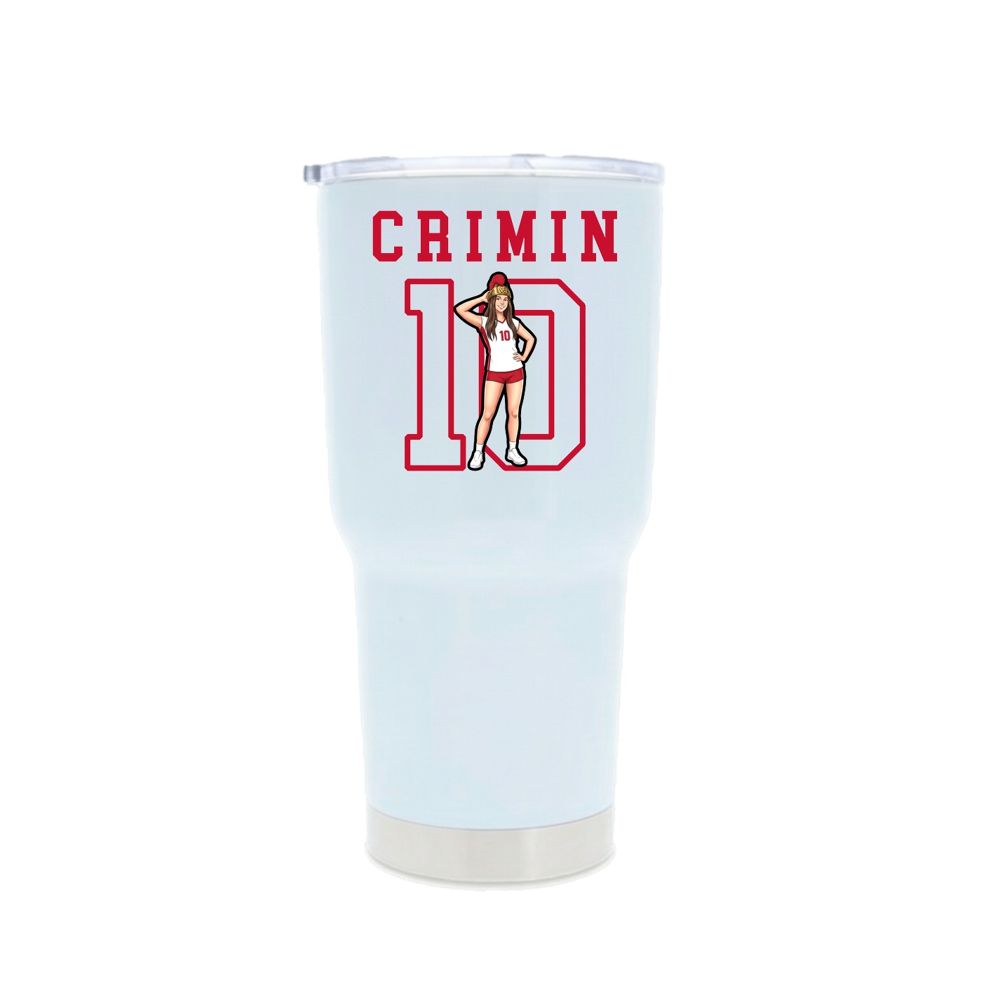 30oz Stainless Steel Tumbler — Shirsey in White